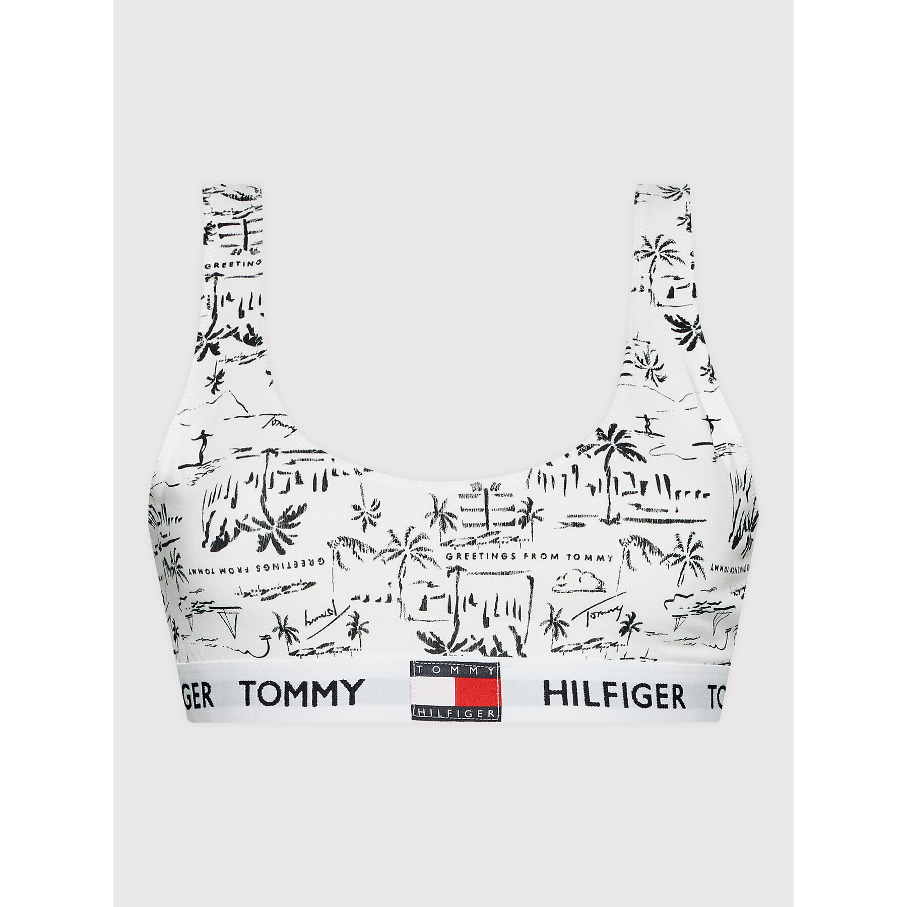 Tommy Hilfiger Podprsenkový top UW0UW02246 Biela - Pepit.sk