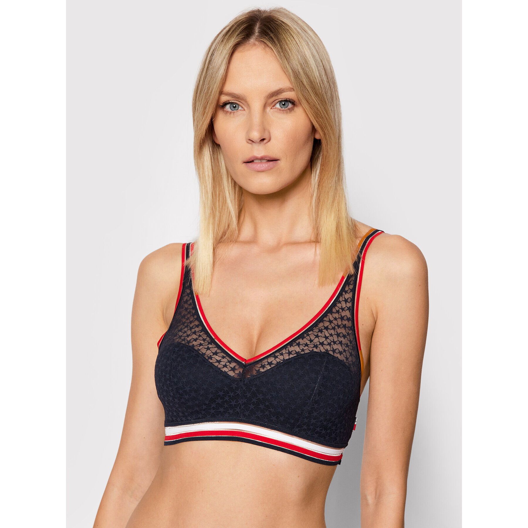 Tommy Hilfiger Podprsenkový top UW0UW02761 Tmavomodrá - Pepit.sk