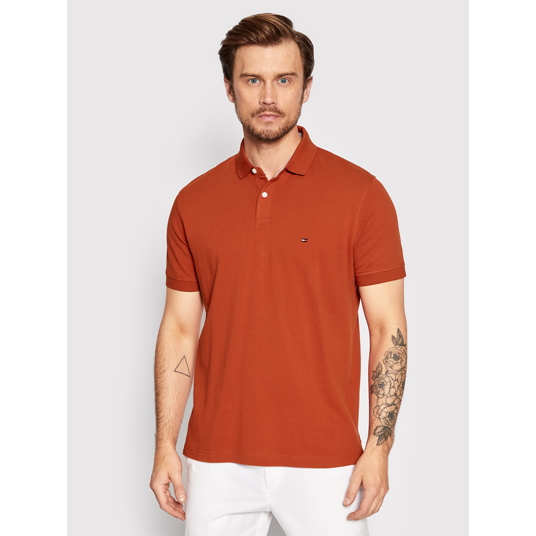 Tommy Hilfiger Polokošeľa 1985 MW0MW17770 Oranžová Regular Fit - Pepit.sk