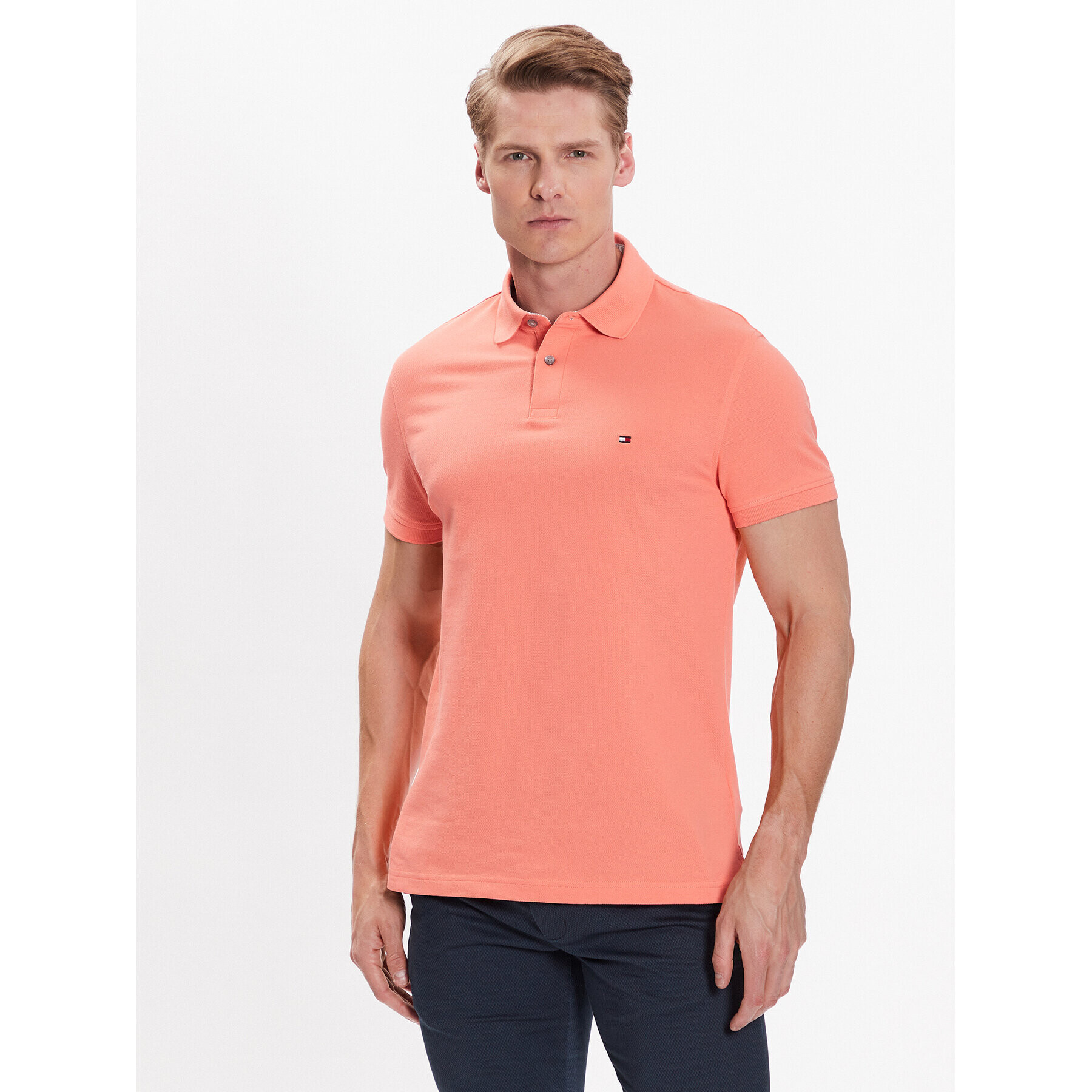 Tommy Hilfiger Polokošeľa 1985 MW0MW17770 Oranžová Regular Fit - Pepit.sk