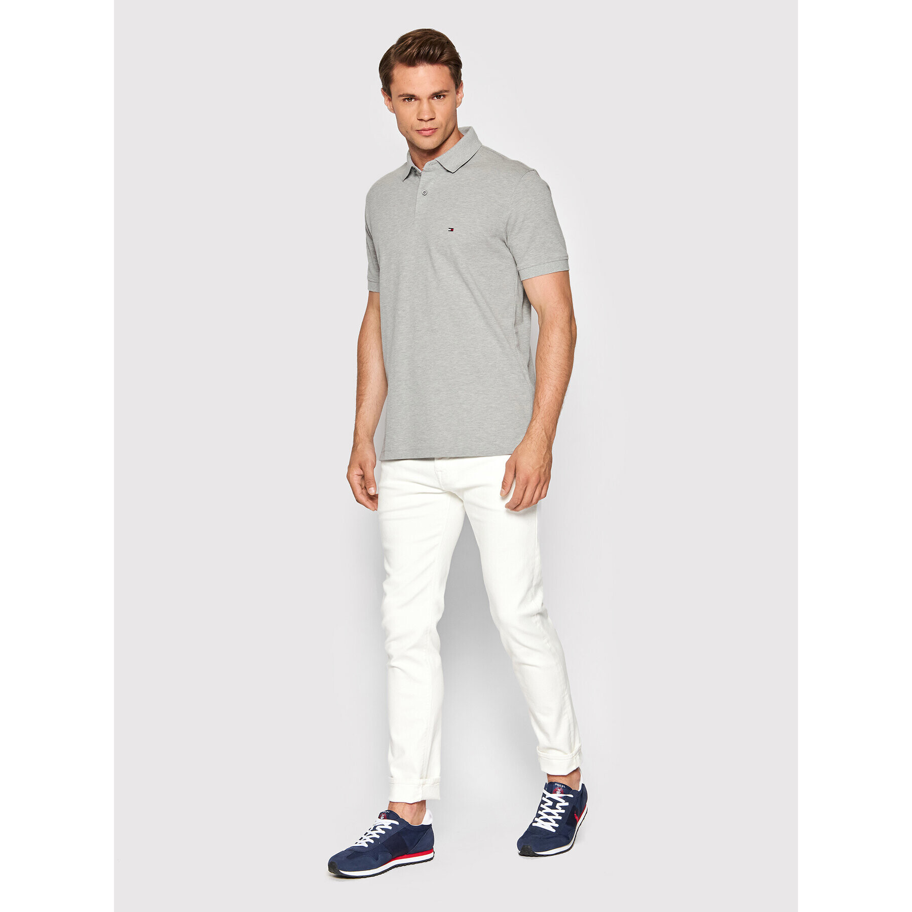 Tommy Hilfiger Polokošeľa 1985 MW0MW17770 Sivá Regular Fit - Pepit.sk