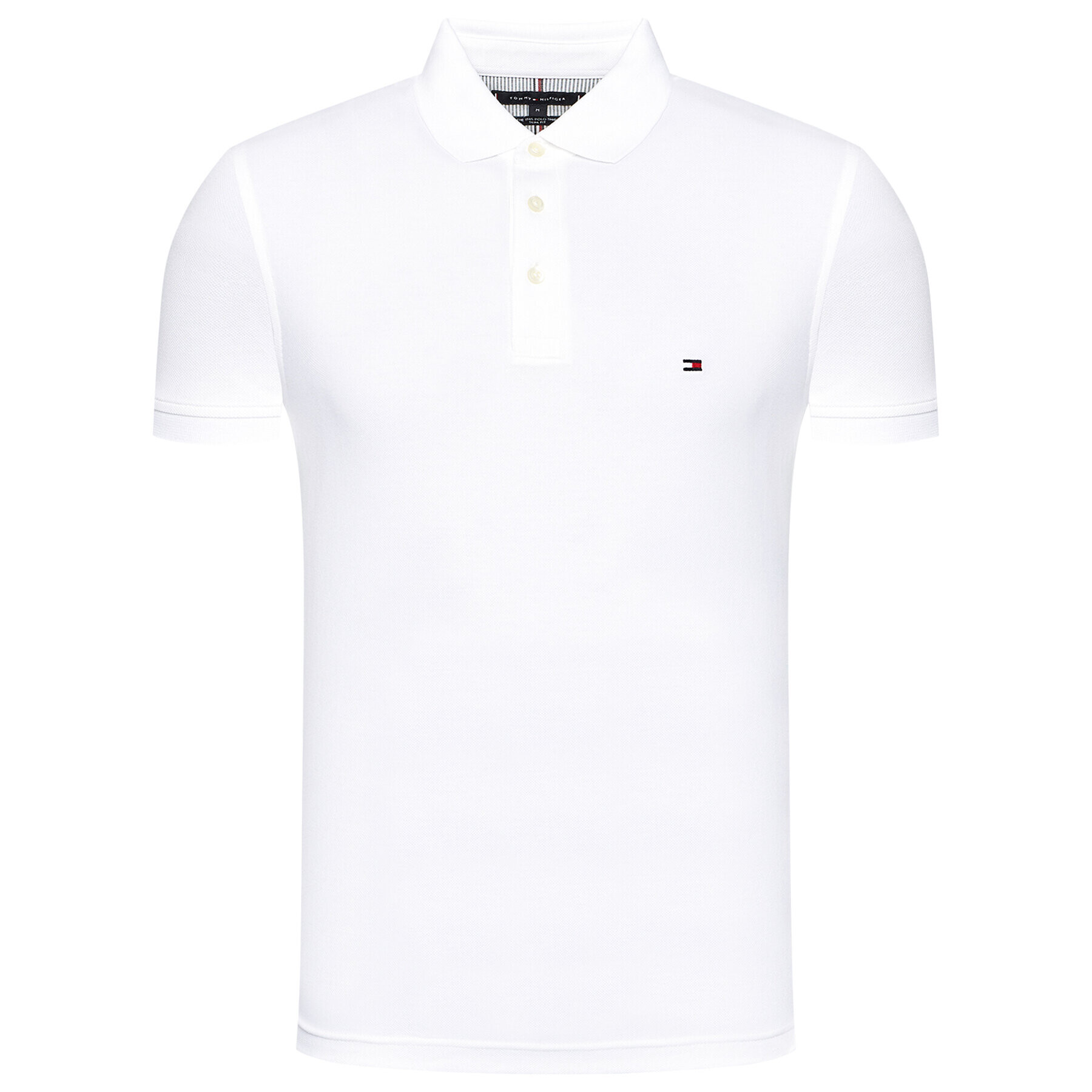 Tommy Hilfiger Polokošeľa 1985 MW0MW17771 Biela Slim Fit - Pepit.sk