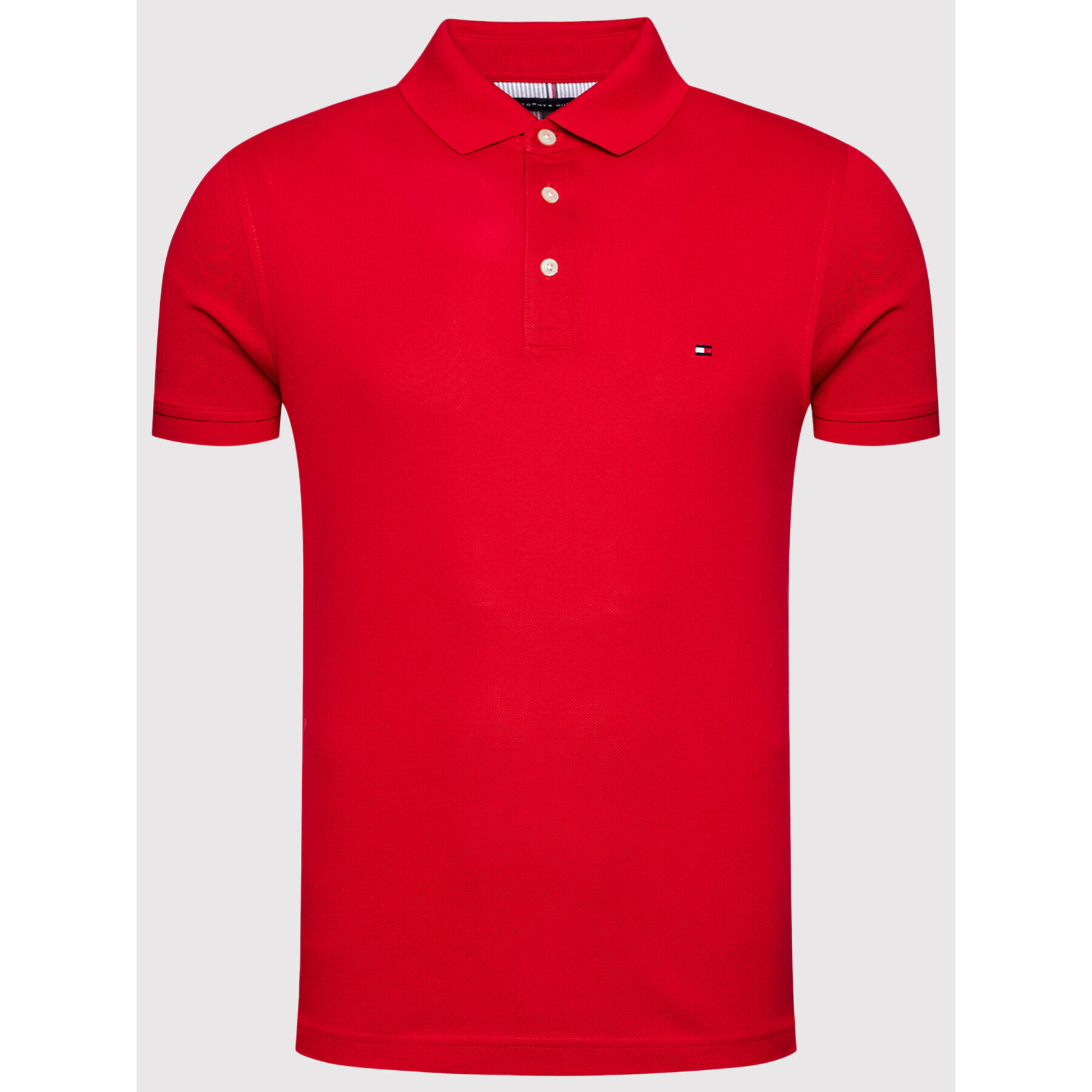 Tommy Hilfiger Polokošeľa 1985 MW0MW17771 Červená Slim Fit - Pepit.sk