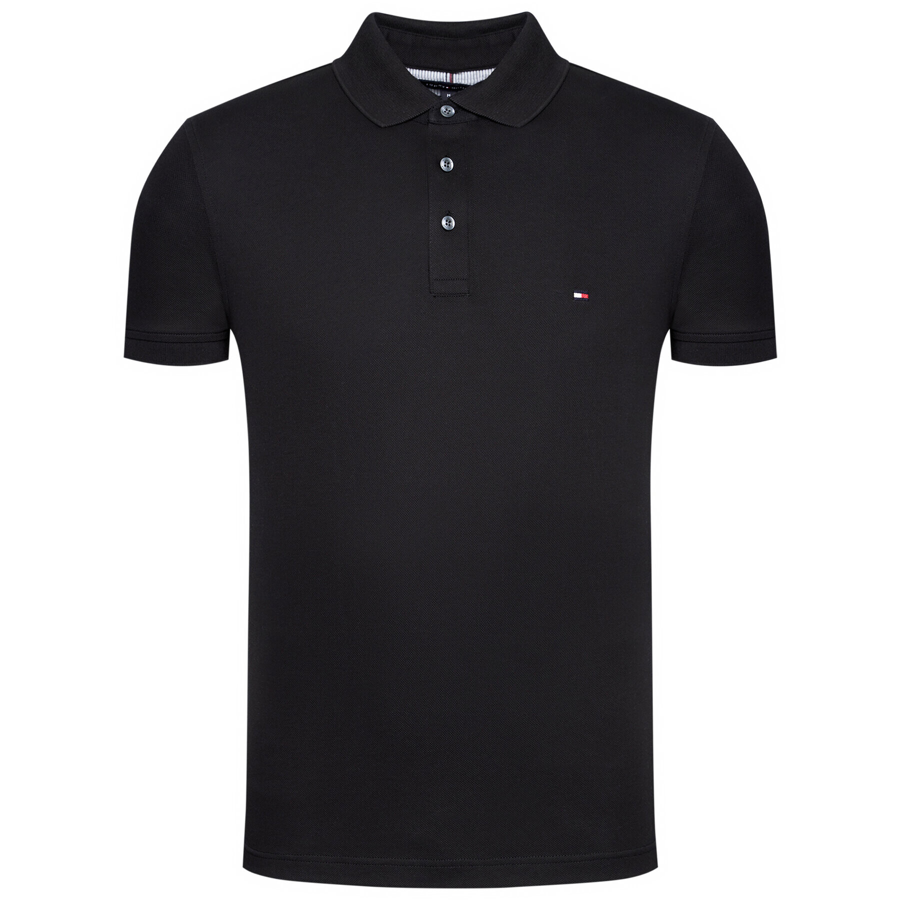 Tommy Hilfiger Polokošeľa 1985 MW0MW17771 Čierna Slim Fit - Pepit.sk