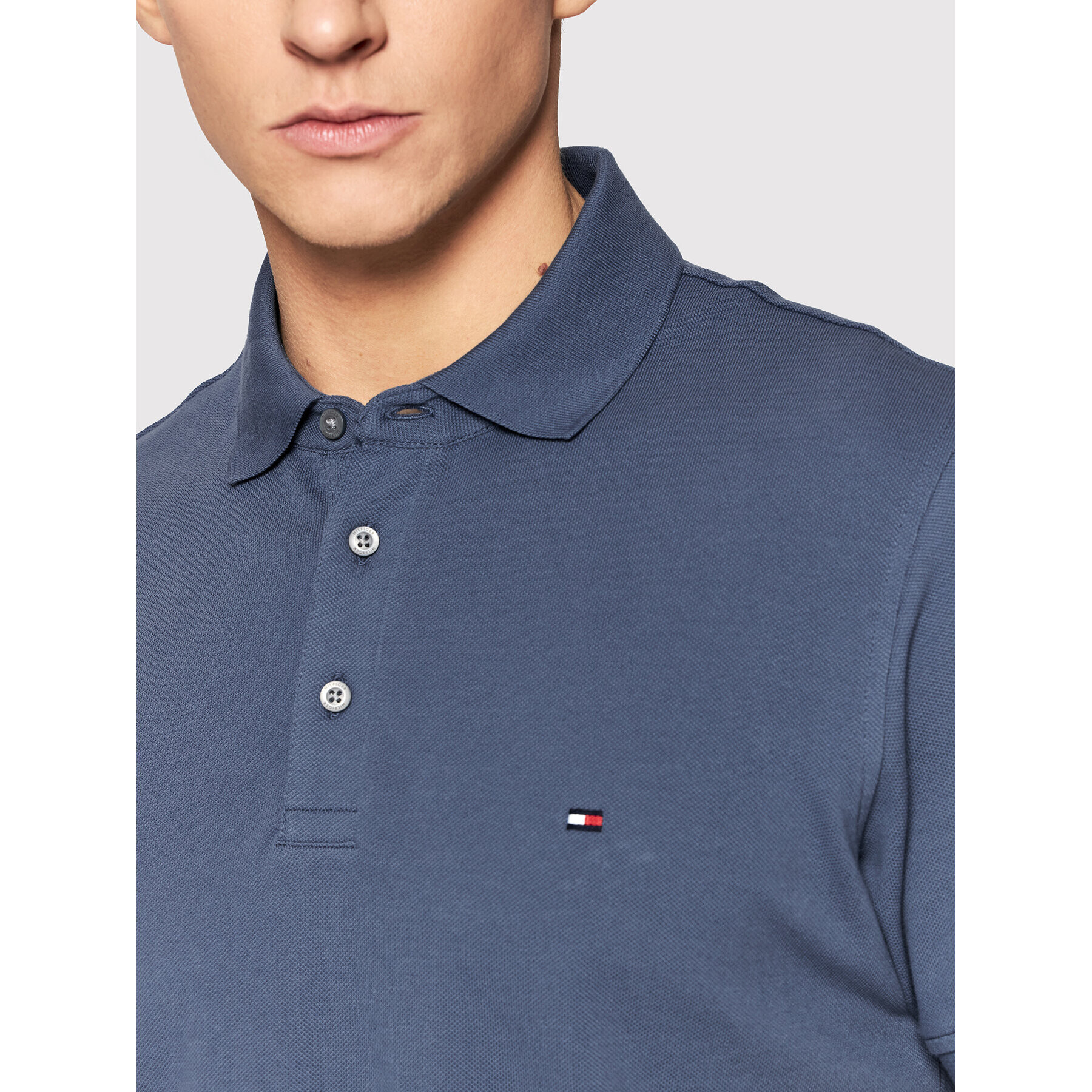 Tommy Hilfiger Polokošeľa 1985 MW0MW17771 Modrá Slim Fit - Pepit.sk