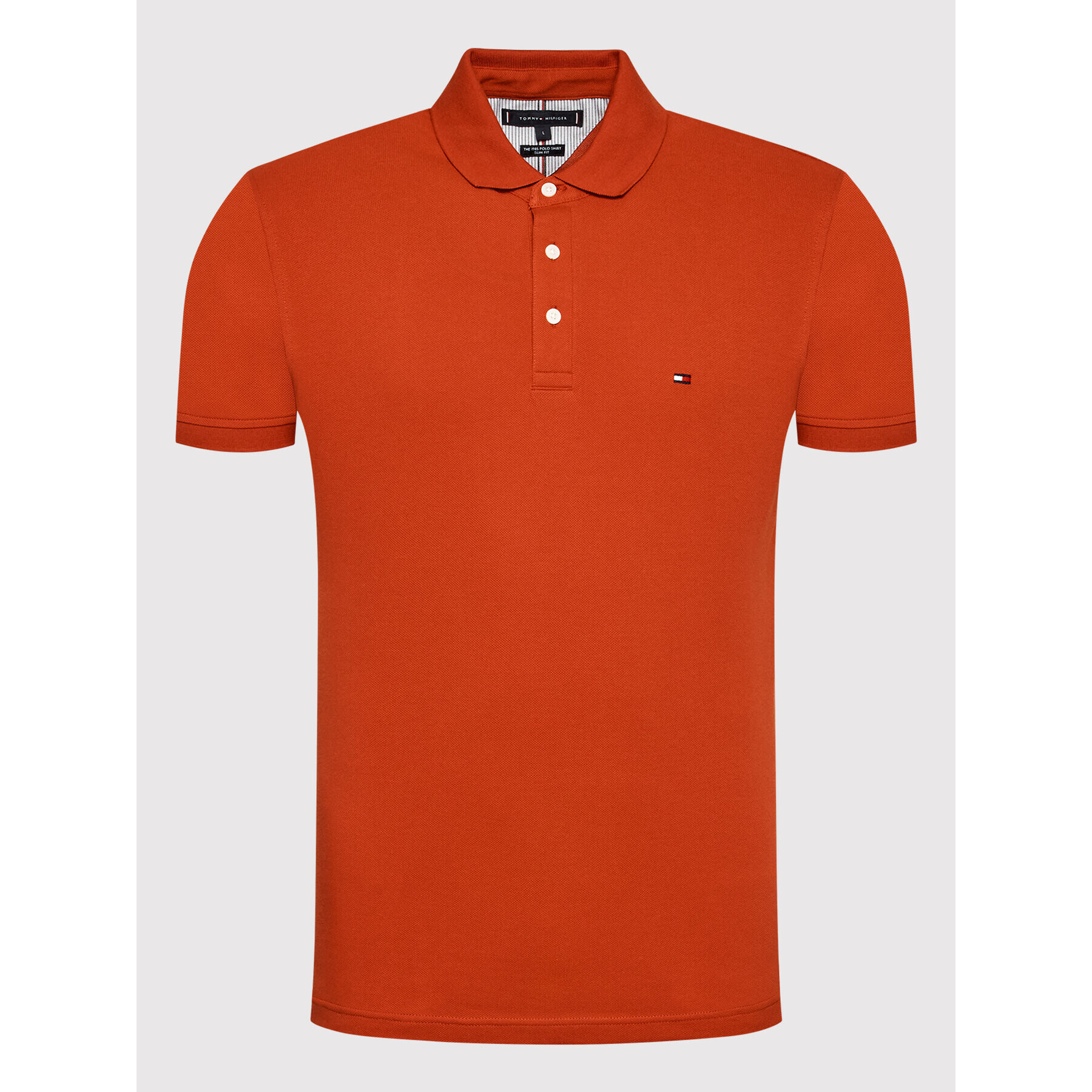 Tommy Hilfiger Polokošeľa 1985 MW0MW17771 Oranžová Slim Fit - Pepit.sk