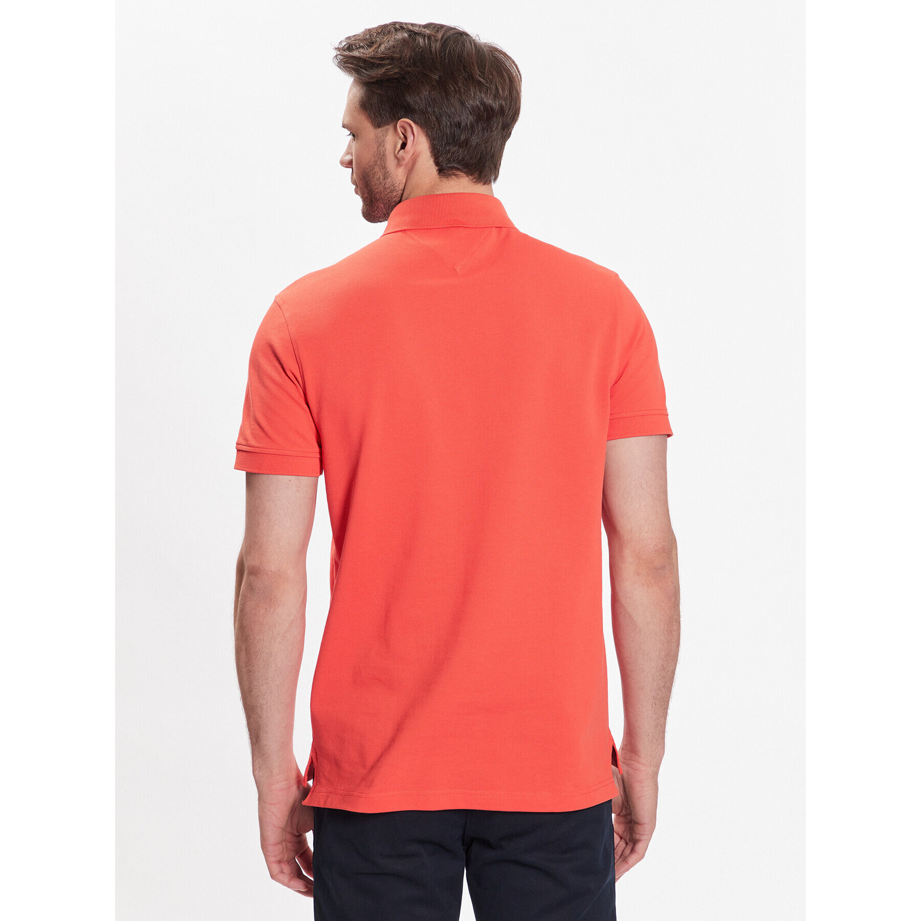 Tommy Hilfiger Polokošeľa 1985 MW0MW17771 Oranžová Slim Fit - Pepit.sk