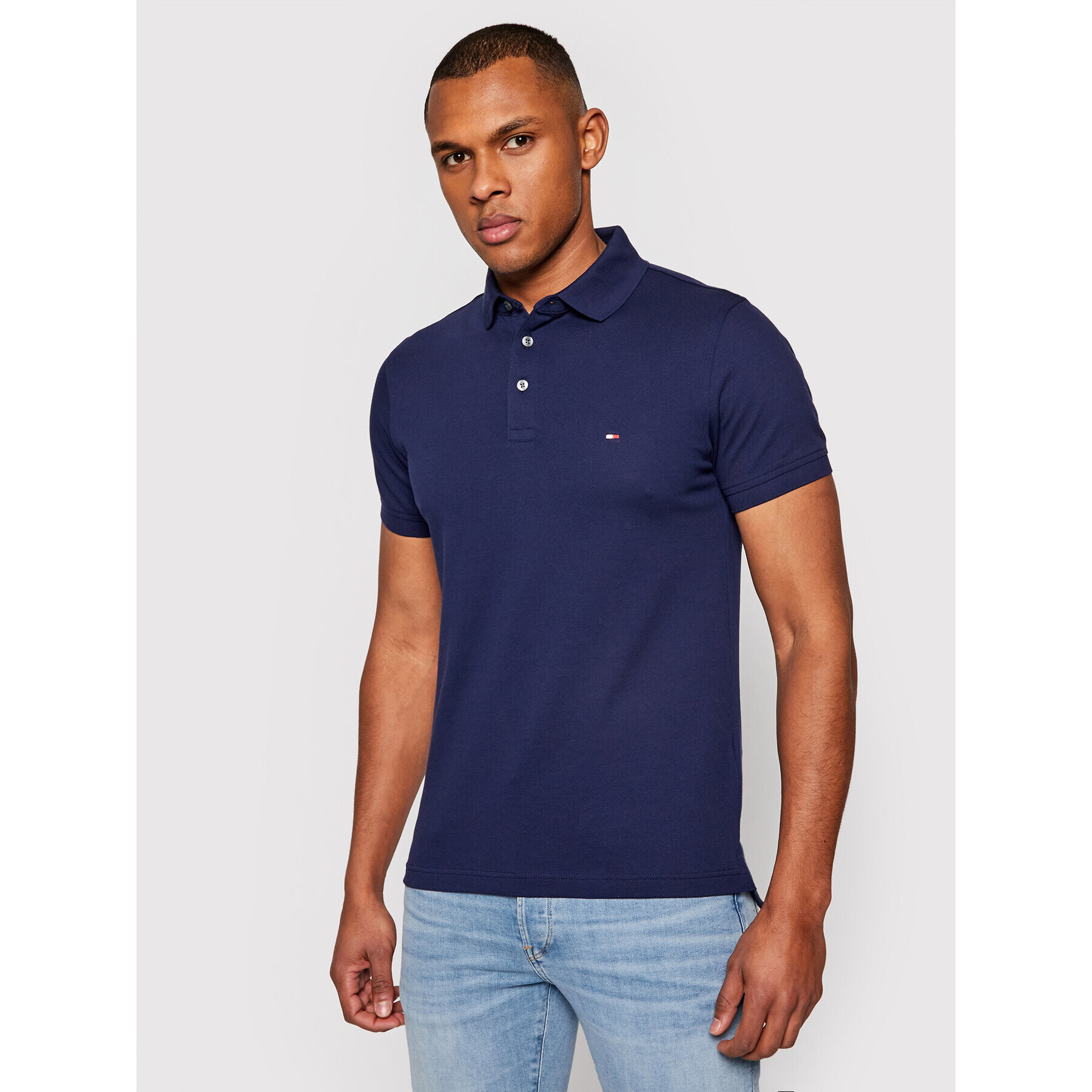 Tommy Hilfiger Polokošeľa 1985 MW0MW17771 Tmavomodrá Slim Fit - Pepit.sk