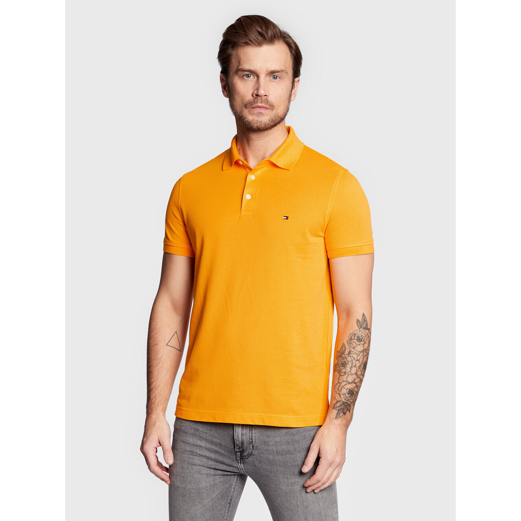 Tommy Hilfiger Polokošeľa 1985 MW0MW17771 Žltá Slim Fit - Pepit.sk