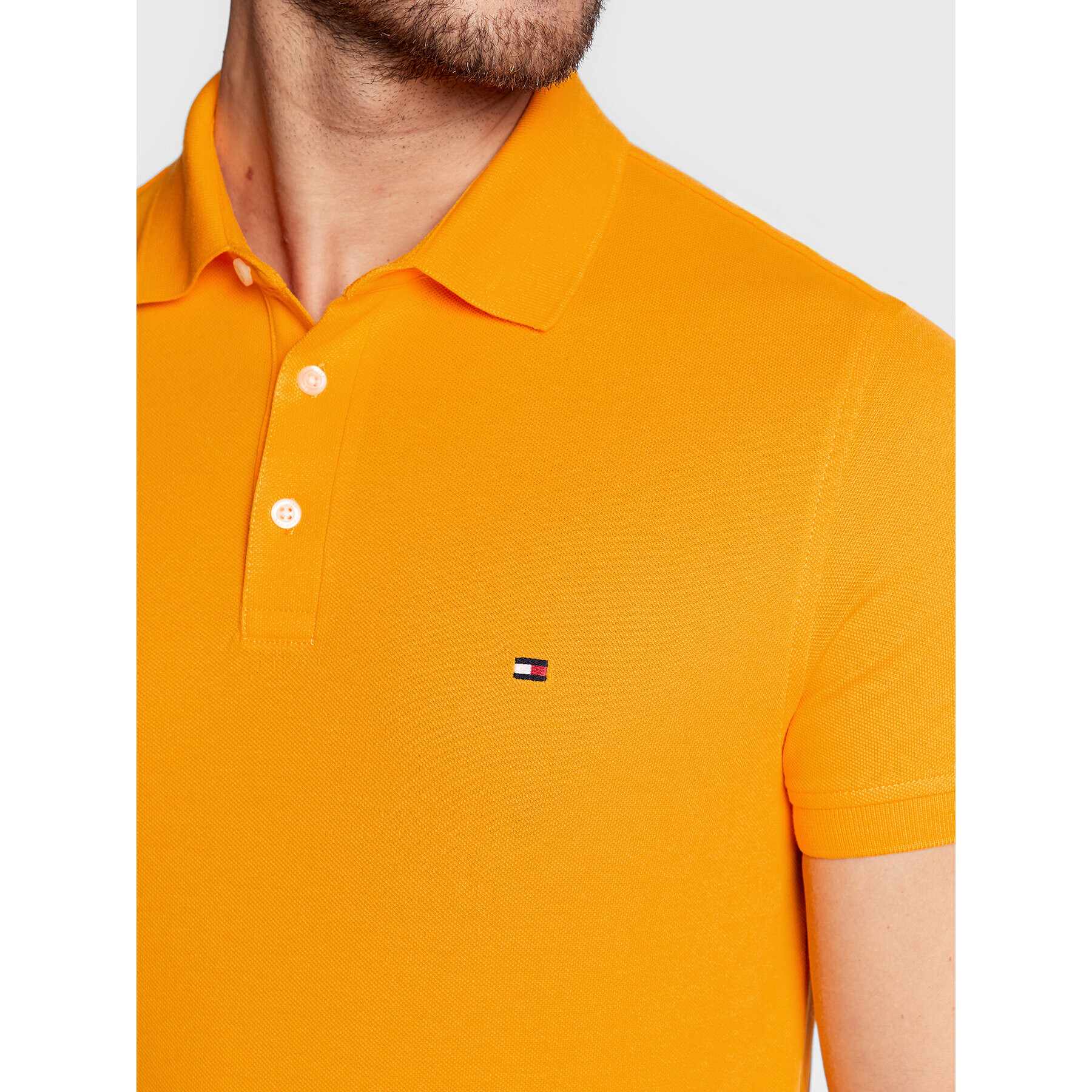 Tommy Hilfiger Polokošeľa 1985 MW0MW17771 Žltá Slim Fit - Pepit.sk