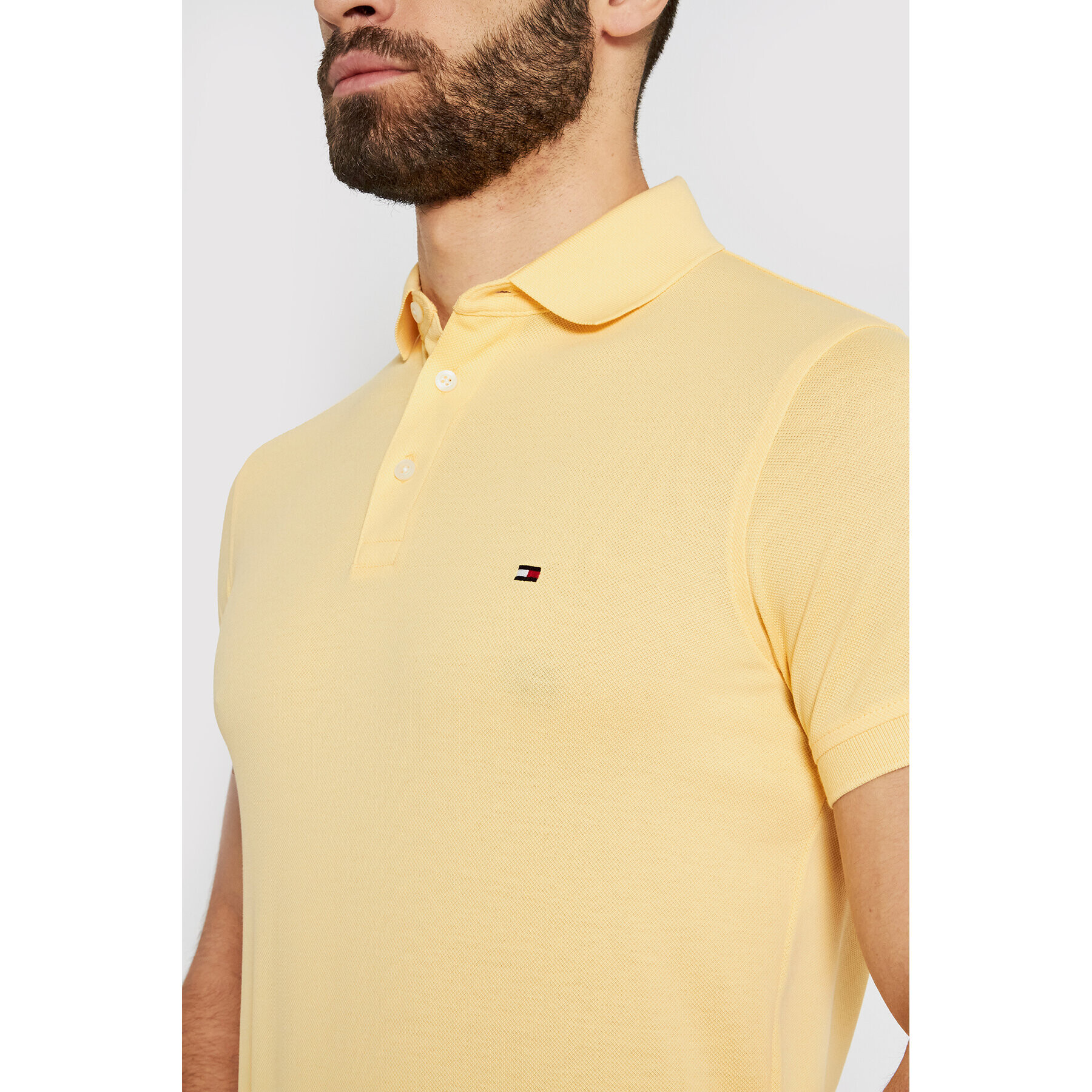 Tommy Hilfiger Polokošeľa 1985 MW0MW17771 Žltá Slim Fit - Pepit.sk