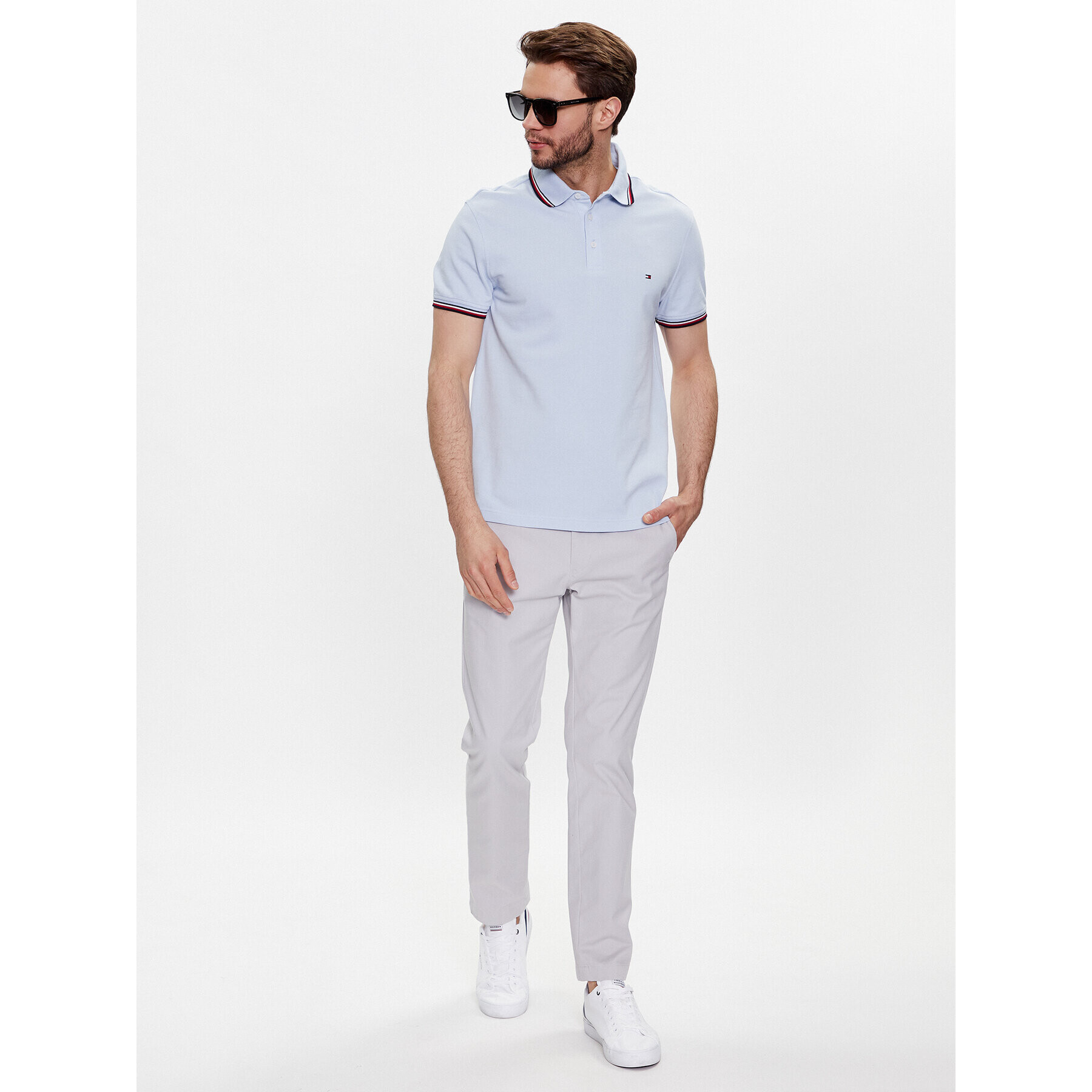 Tommy Hilfiger Polokošeľa 1985 MW0MW30750 Modrá Slim Fit - Pepit.sk