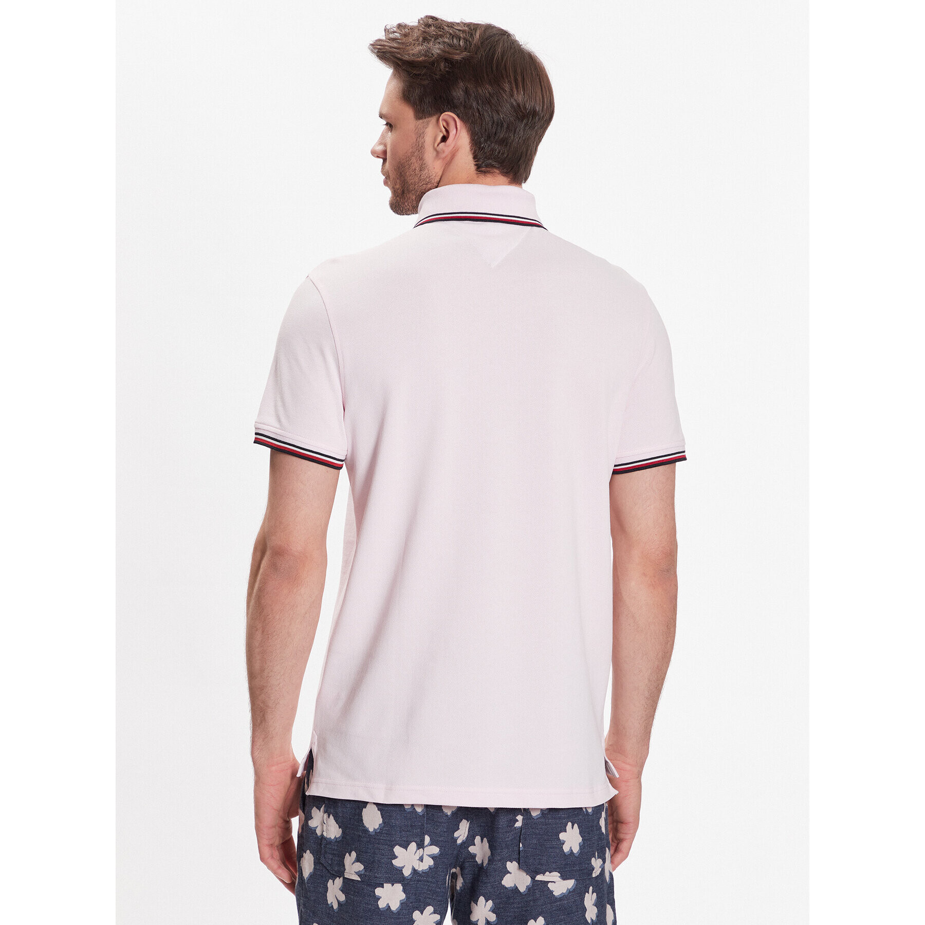 Tommy Hilfiger Polokošeľa 1985 MW0MW30750 Ružová Slim Fit - Pepit.sk