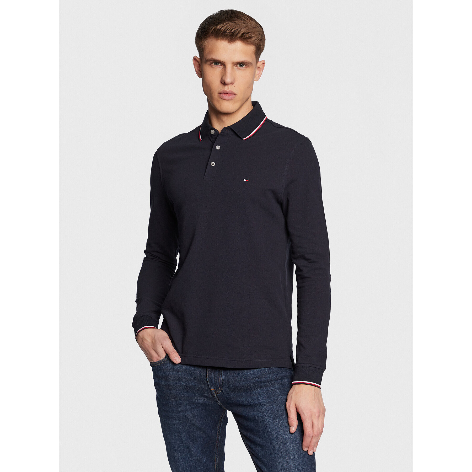 Tommy Hilfiger Polokošeľa 1985 Rwb Tipped MW0MW29543 Tmavomodrá Slim Fit - Pepit.sk