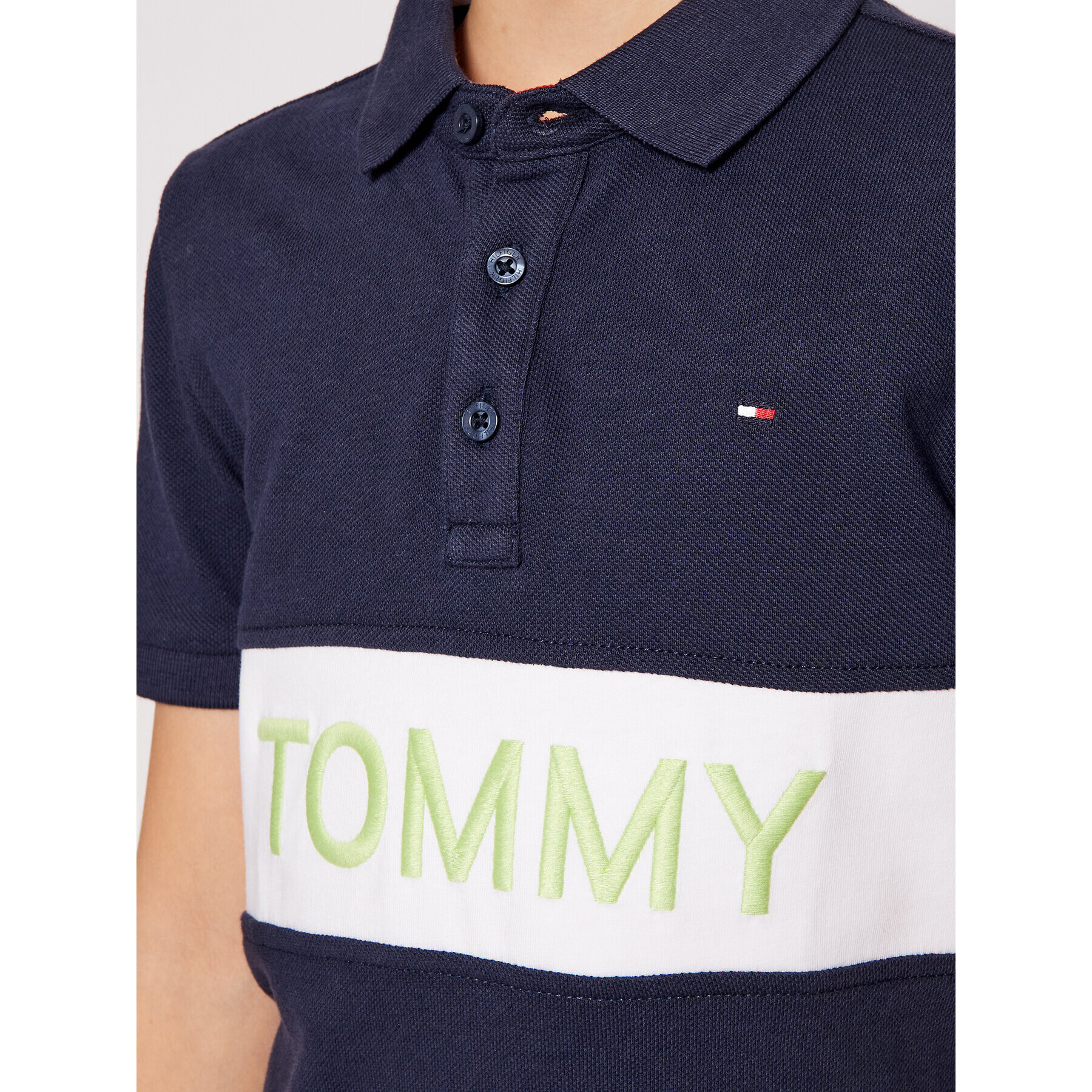 Tommy Hilfiger Polokošeľa Blocking KB0KB06539 D Tmavomodrá Regular Fit - Pepit.sk