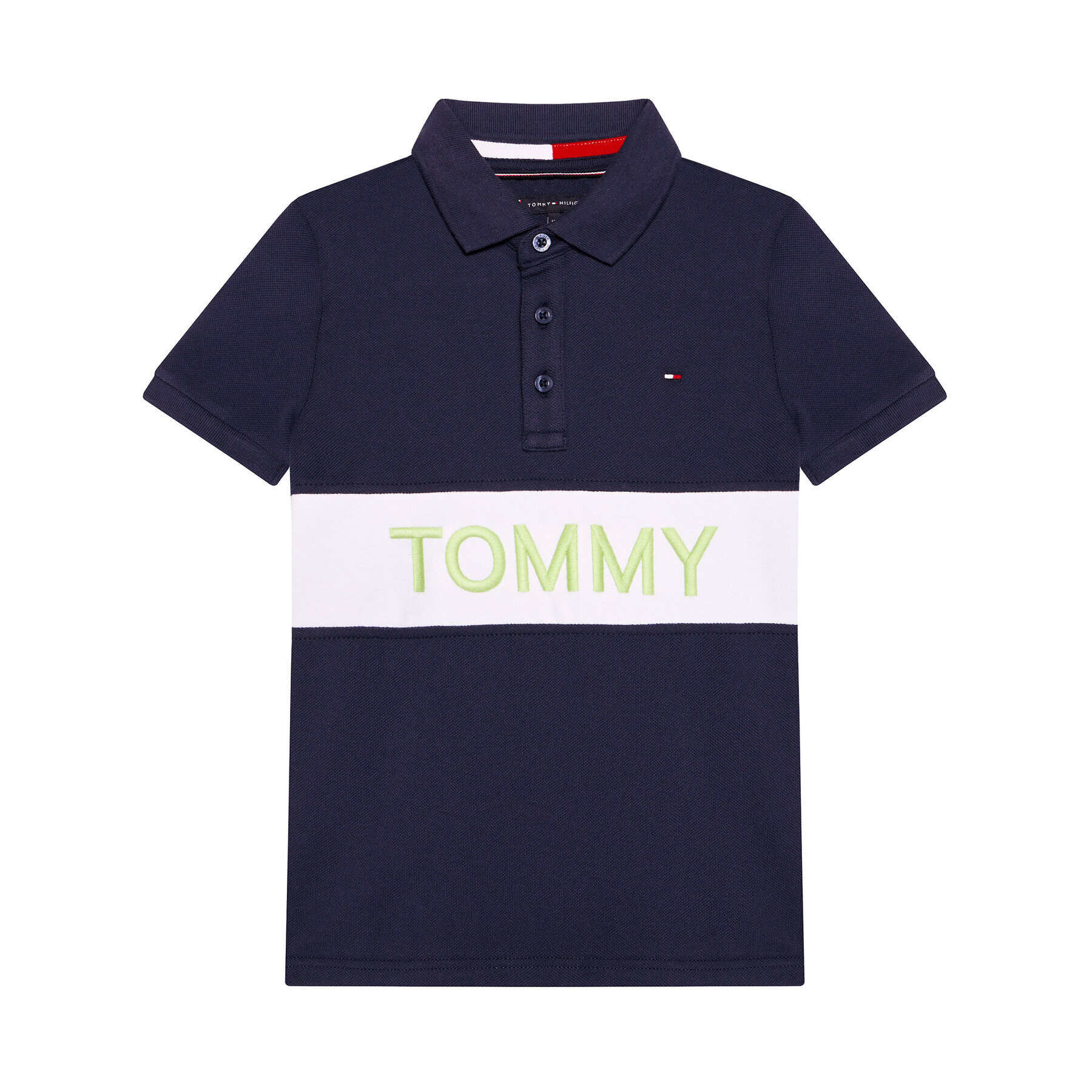 Tommy Hilfiger Polokošeľa Blocking KB0KB06539 D Tmavomodrá Regular Fit - Pepit.sk