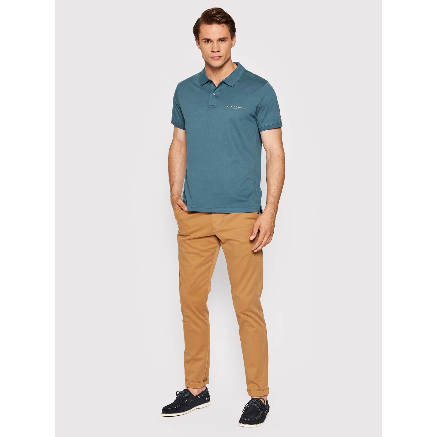 Tommy Hilfiger Polokošeľa Clean MW0MW18282 Modrá Slim Fit - Pepit.sk