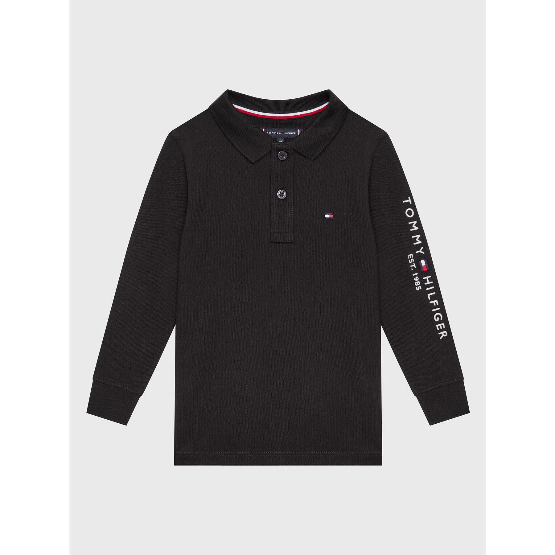 Tommy Hilfiger Polokošeľa Essential KB0KB07729 M Čierna Regular Fit - Pepit.sk