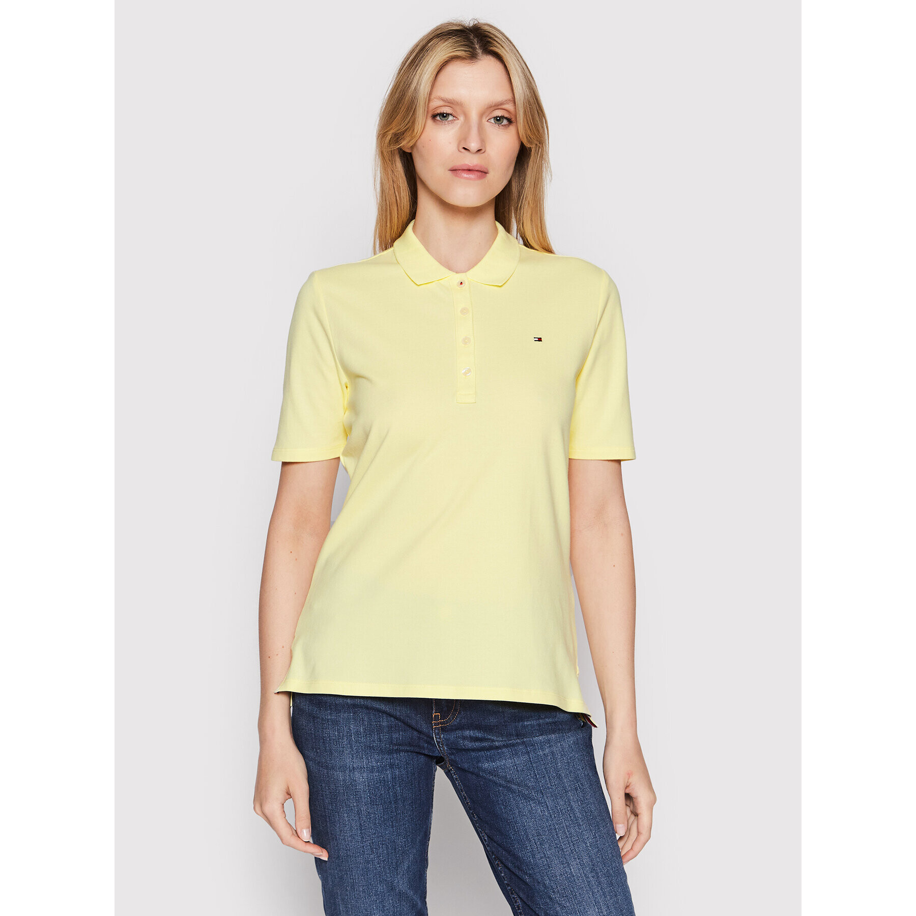 Tommy Hilfiger Polokošeľa Essential WW0WW28578 Žltá Regular Fit - Pepit.sk