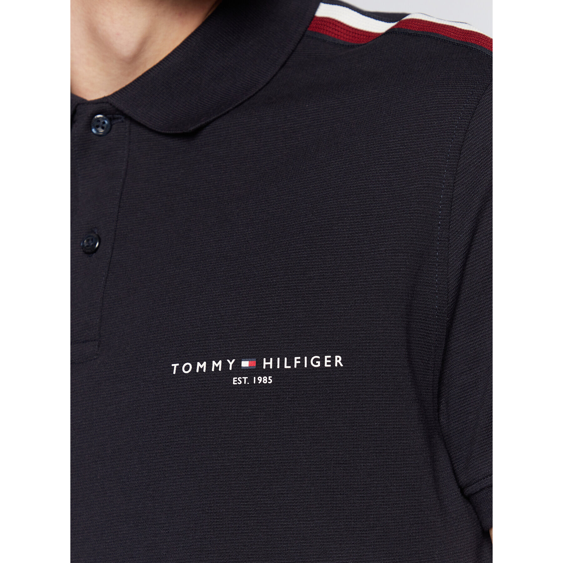 Tommy Hilfiger Polokošeľa Global MW0MW29534 Tmavomodrá Regular Fit - Pepit.sk