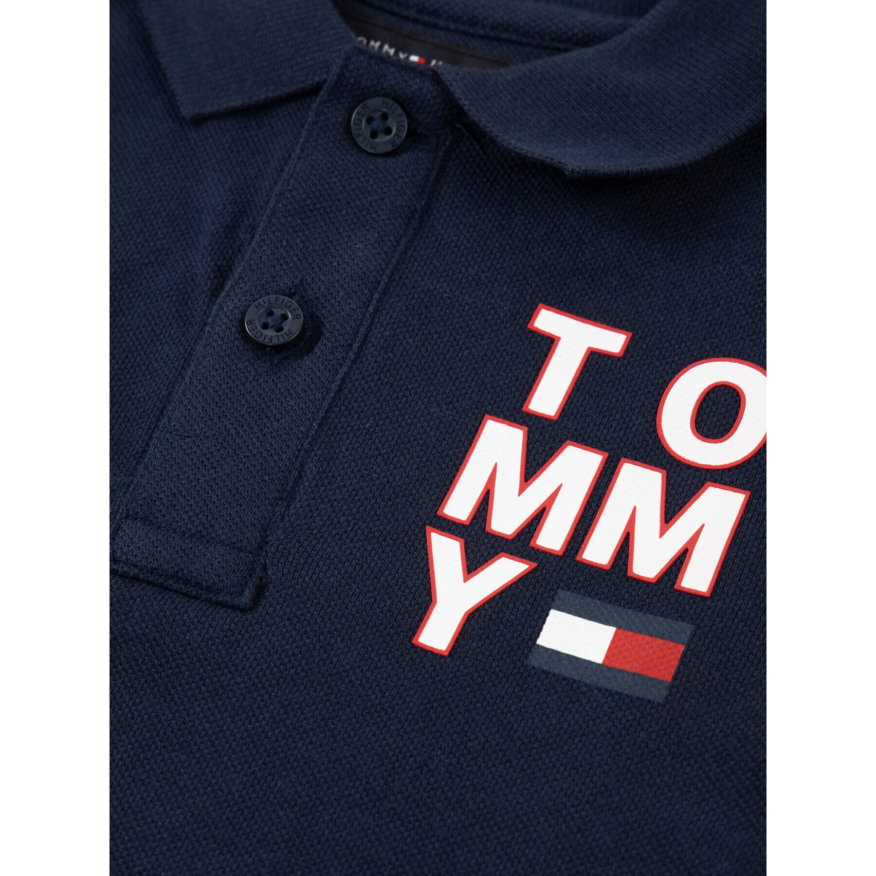 Tommy Hilfiger Polokošeľa Graphic KB0KB05430 D Tmavomodrá Regular Fit - Pepit.sk