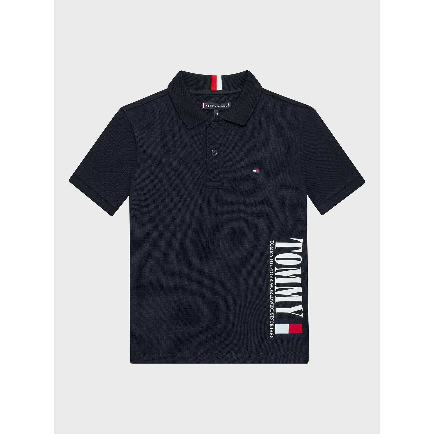 Tommy Hilfiger Polokošeľa Graphic KB0KB07730 D Tmavomodrá Regular Fit - Pepit.sk