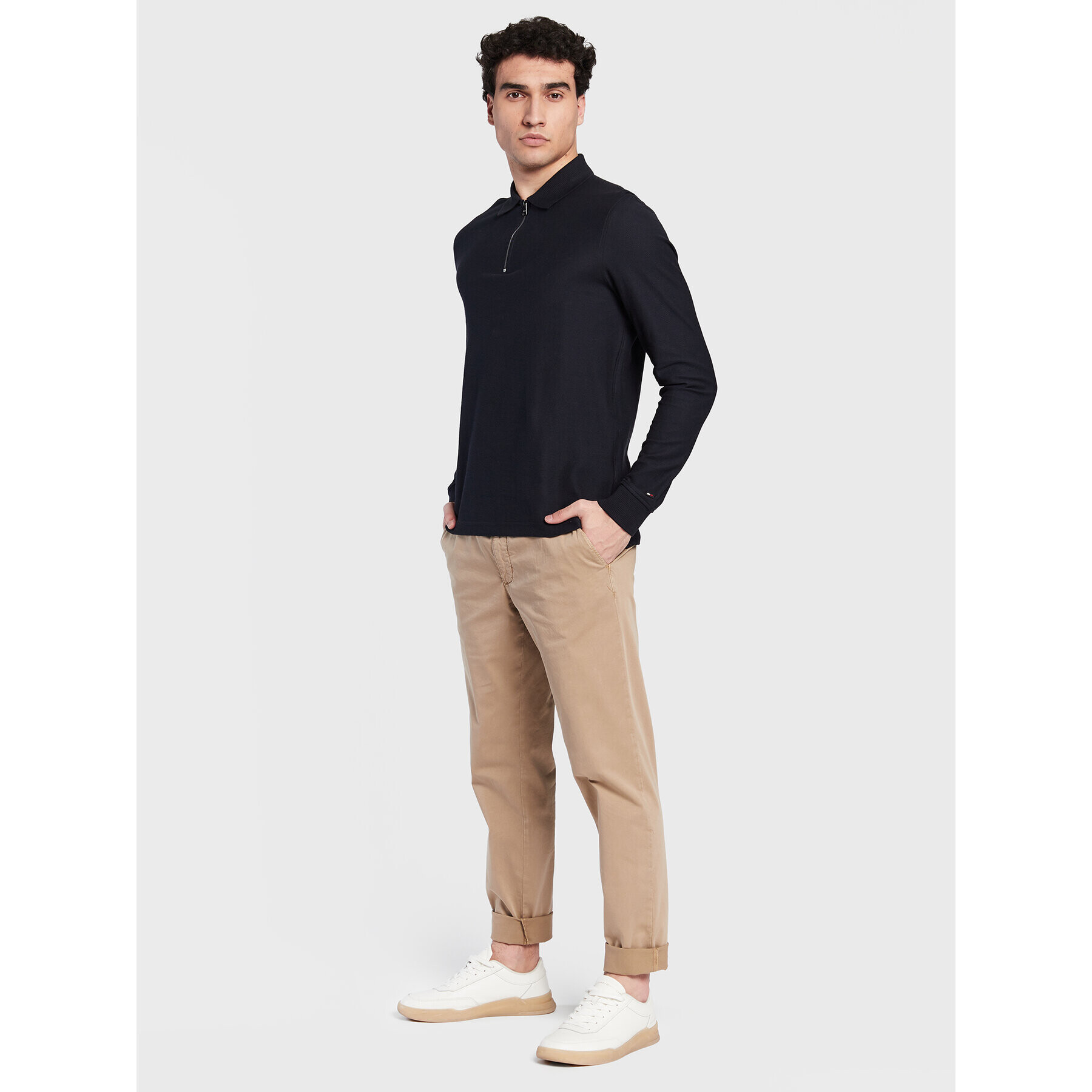 Tommy Hilfiger Polokošeľa Honeycomb MW0MW29526 Tmavomodrá Slim Fit - Pepit.sk