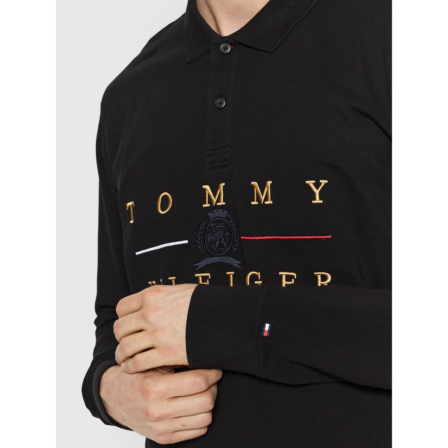 Tommy Hilfiger Polokošeľa Icon MW0MW22507 Čierna Regular Fit - Pepit.sk