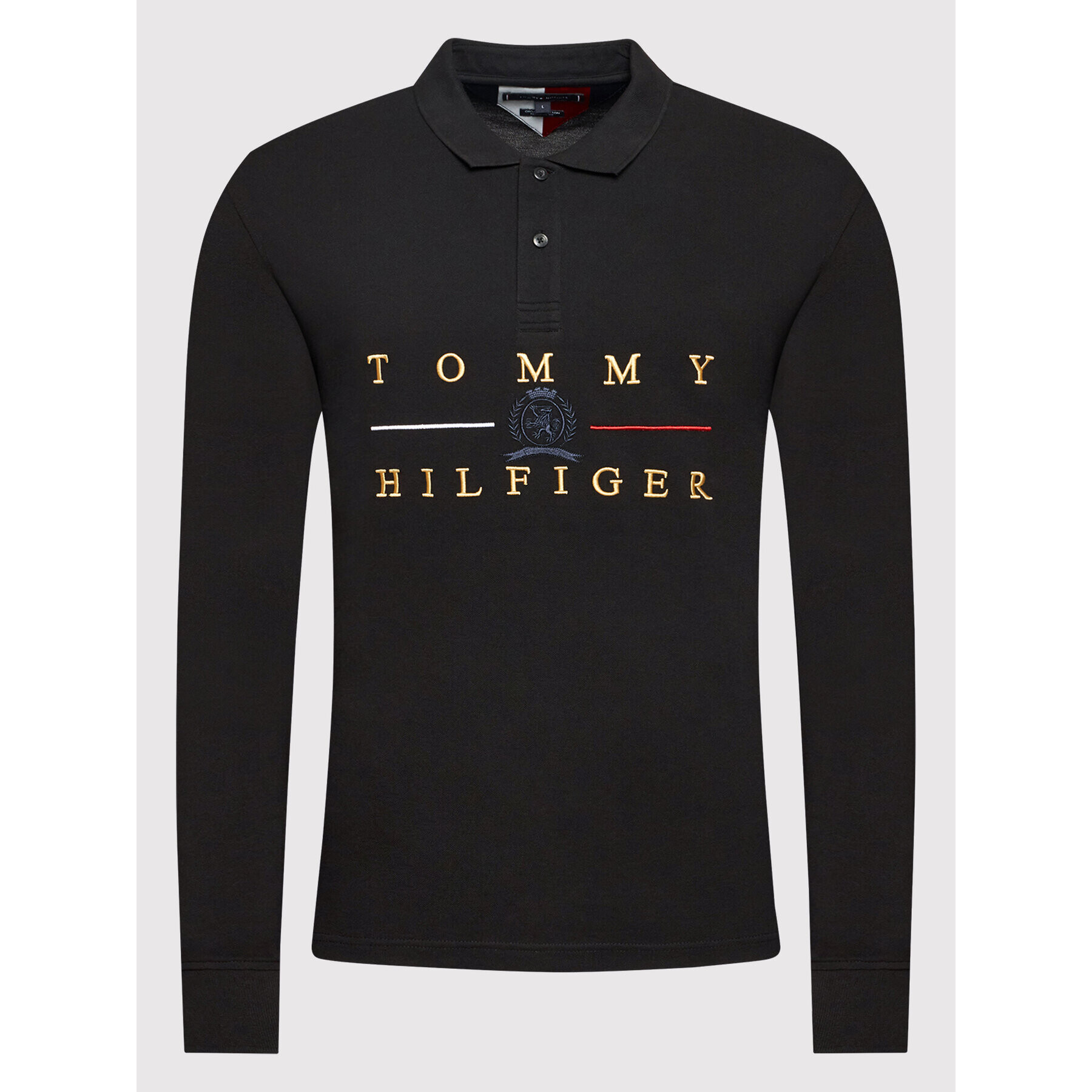 Tommy Hilfiger Polokošeľa Icon MW0MW22507 Čierna Regular Fit - Pepit.sk