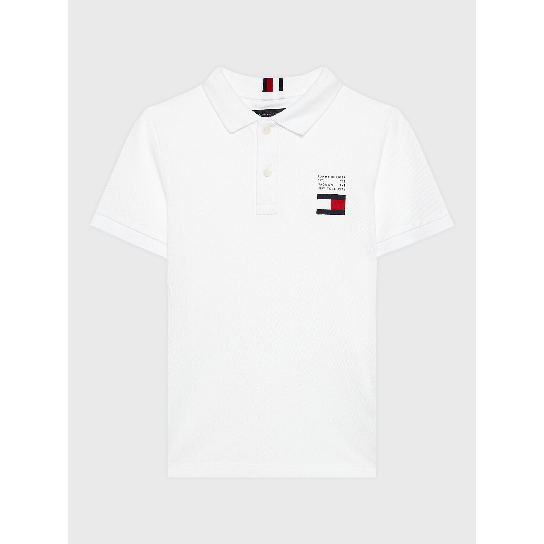 Tommy Hilfiger Polokošeľa KB0KB07949 D Biela Regular Fit - Pepit.sk