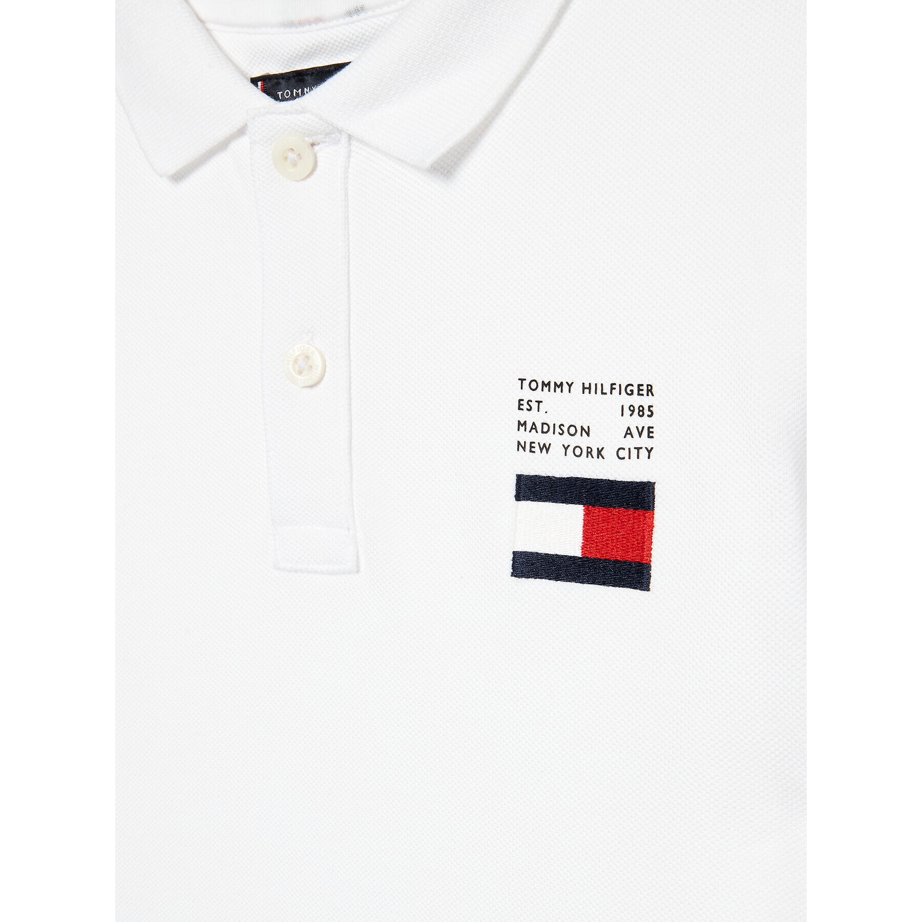 Tommy Hilfiger Polokošeľa KB0KB07949 D Biela Regular Fit - Pepit.sk