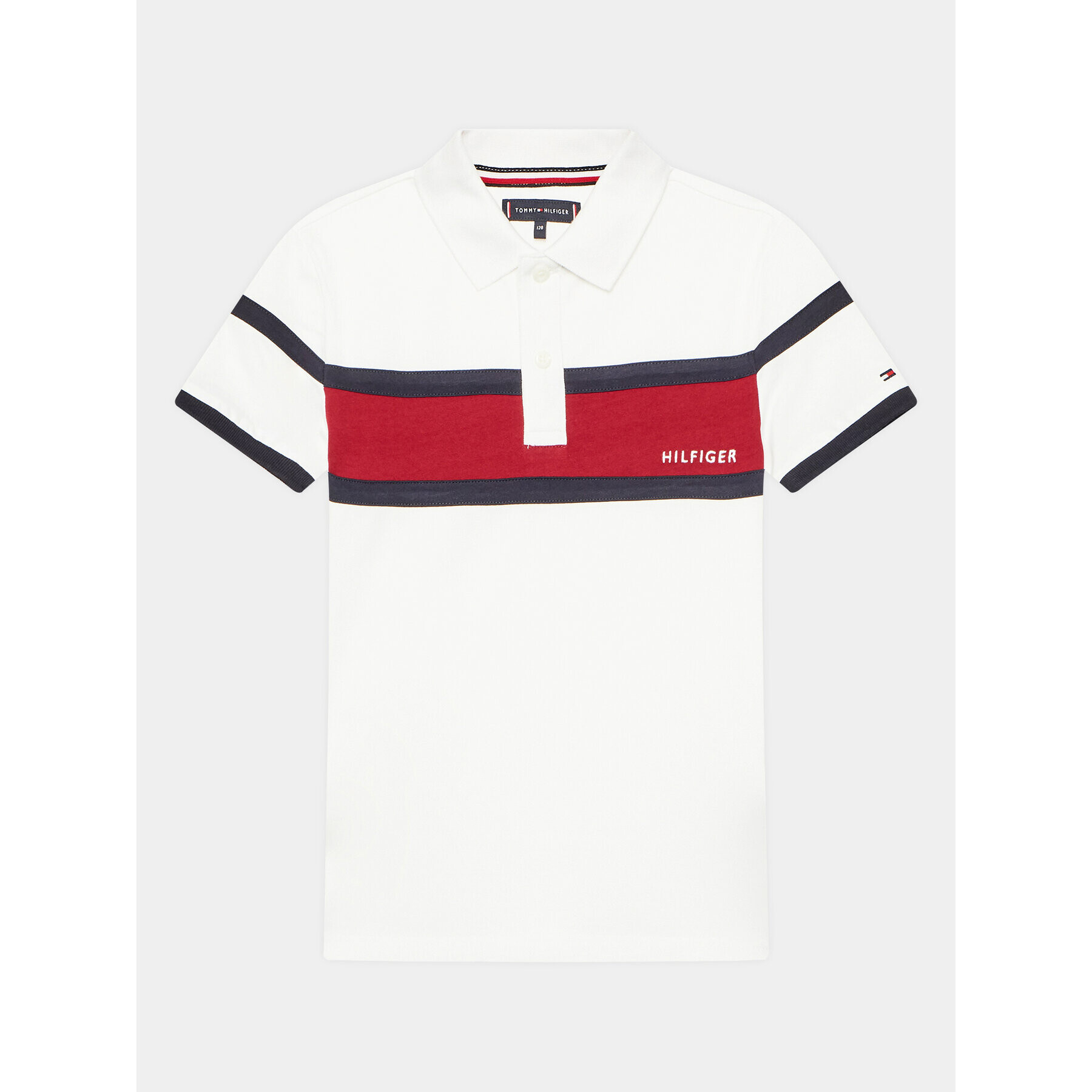 Tommy Hilfiger Polokošeľa KB0KB08158 Biela Regular Fit - Pepit.sk