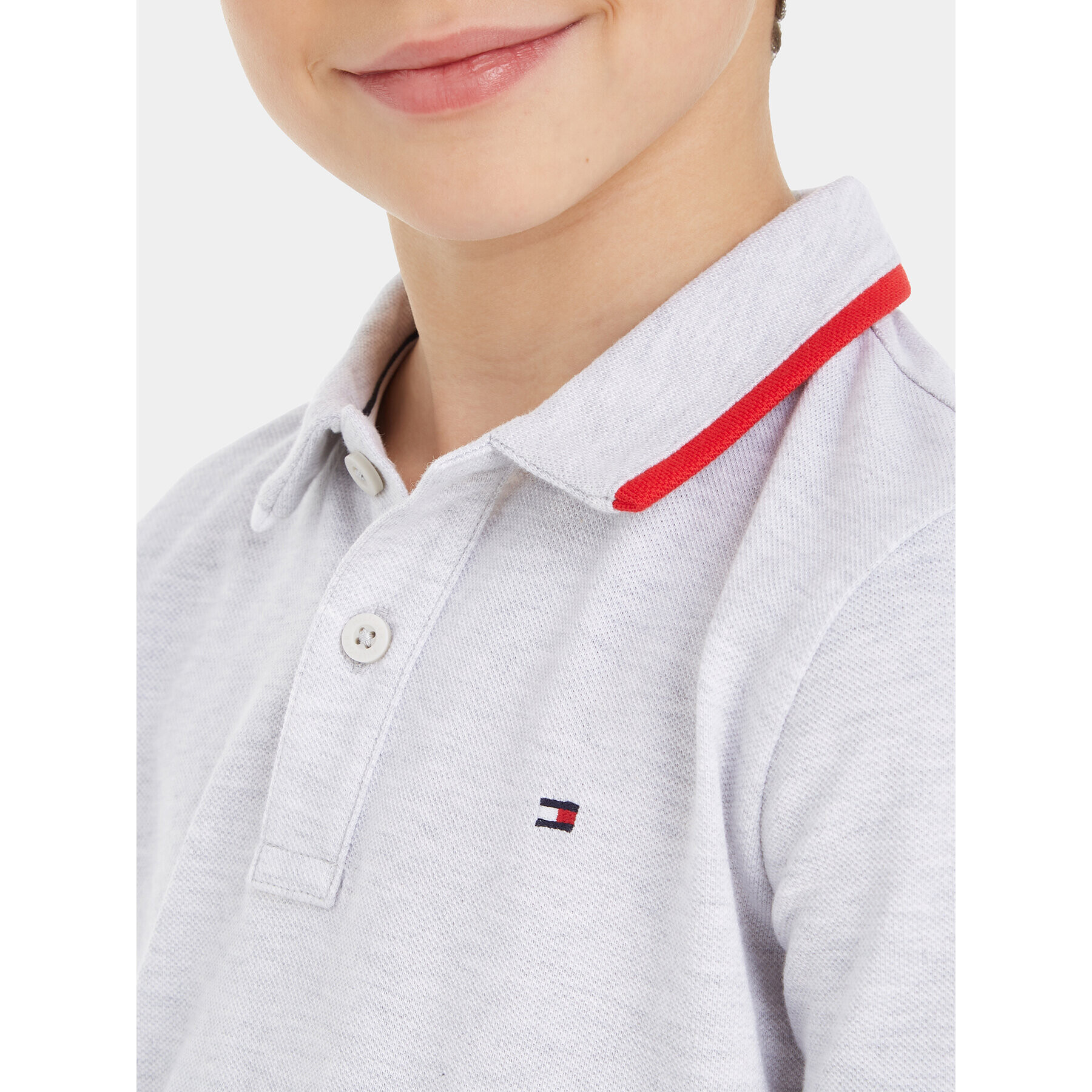 Tommy Hilfiger Polokošeľa KB0KB08534 Sivá Regular Fit - Pepit.sk