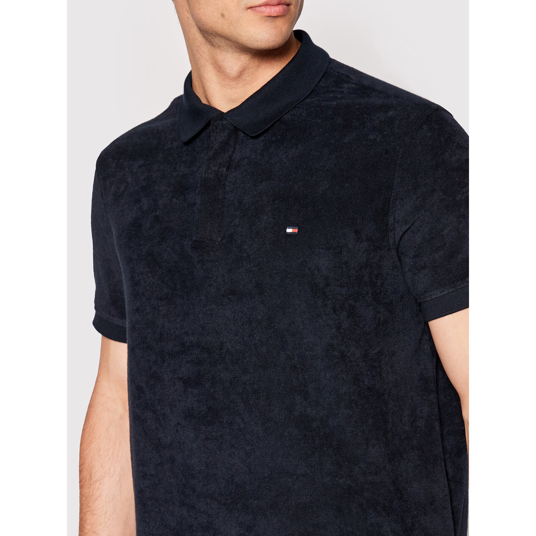 Tommy Hilfiger Polokošeľa Micro MW0MW25686 Tmavomodrá Slim Fit - Pepit.sk