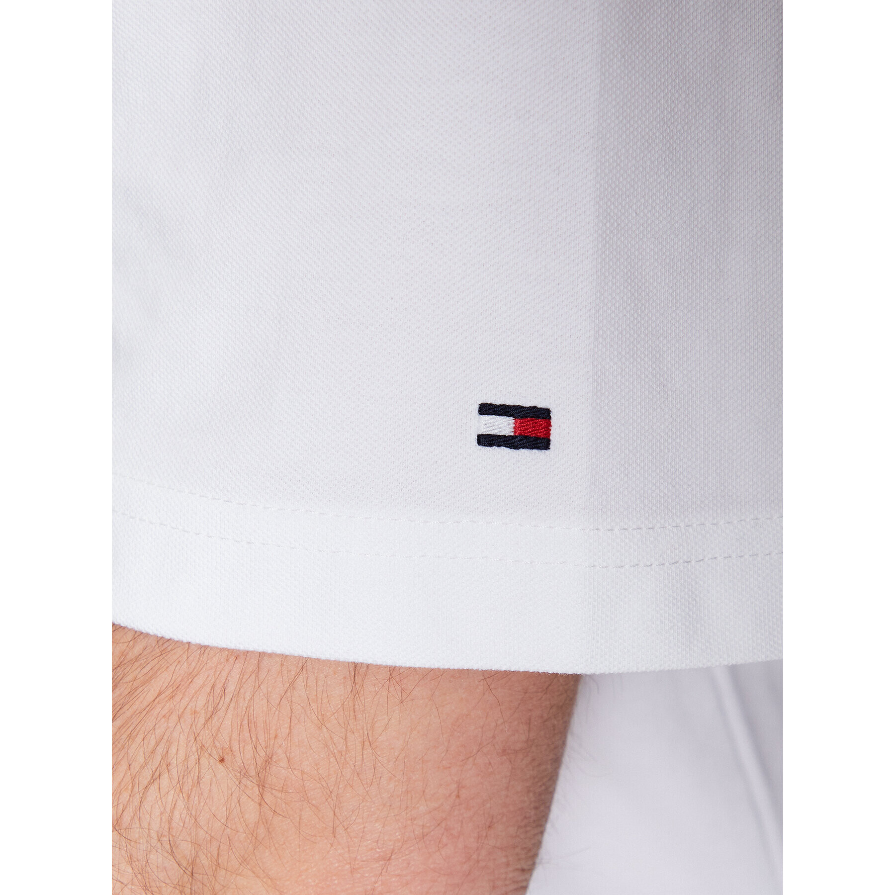 Tommy Hilfiger Polokošeľa Monogram Placket MW0MW30785 Biela Loose Fit - Pepit.sk