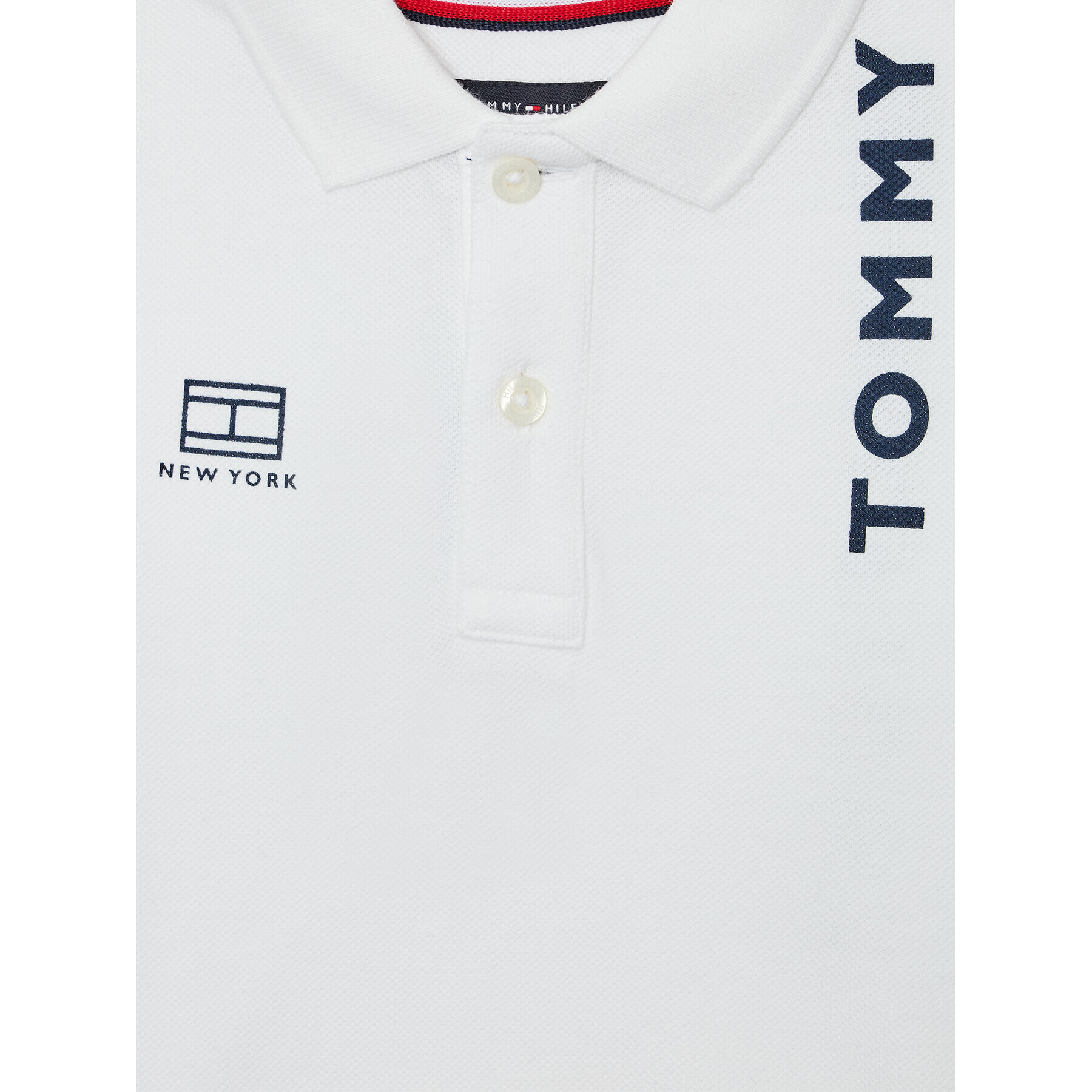 Tommy Hilfiger Polokošeľa Multiplacement KB0KB07373 D Biela Regular Fit - Pepit.sk