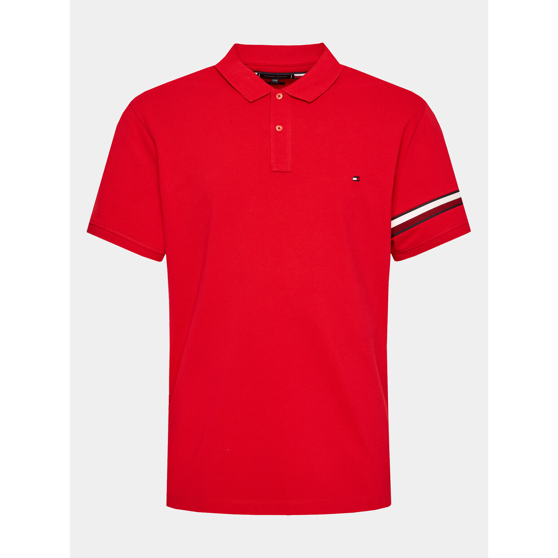 Tommy Hilfiger Polokošeľa MW0MW30767 Červená Regular Fit - Pepit.sk