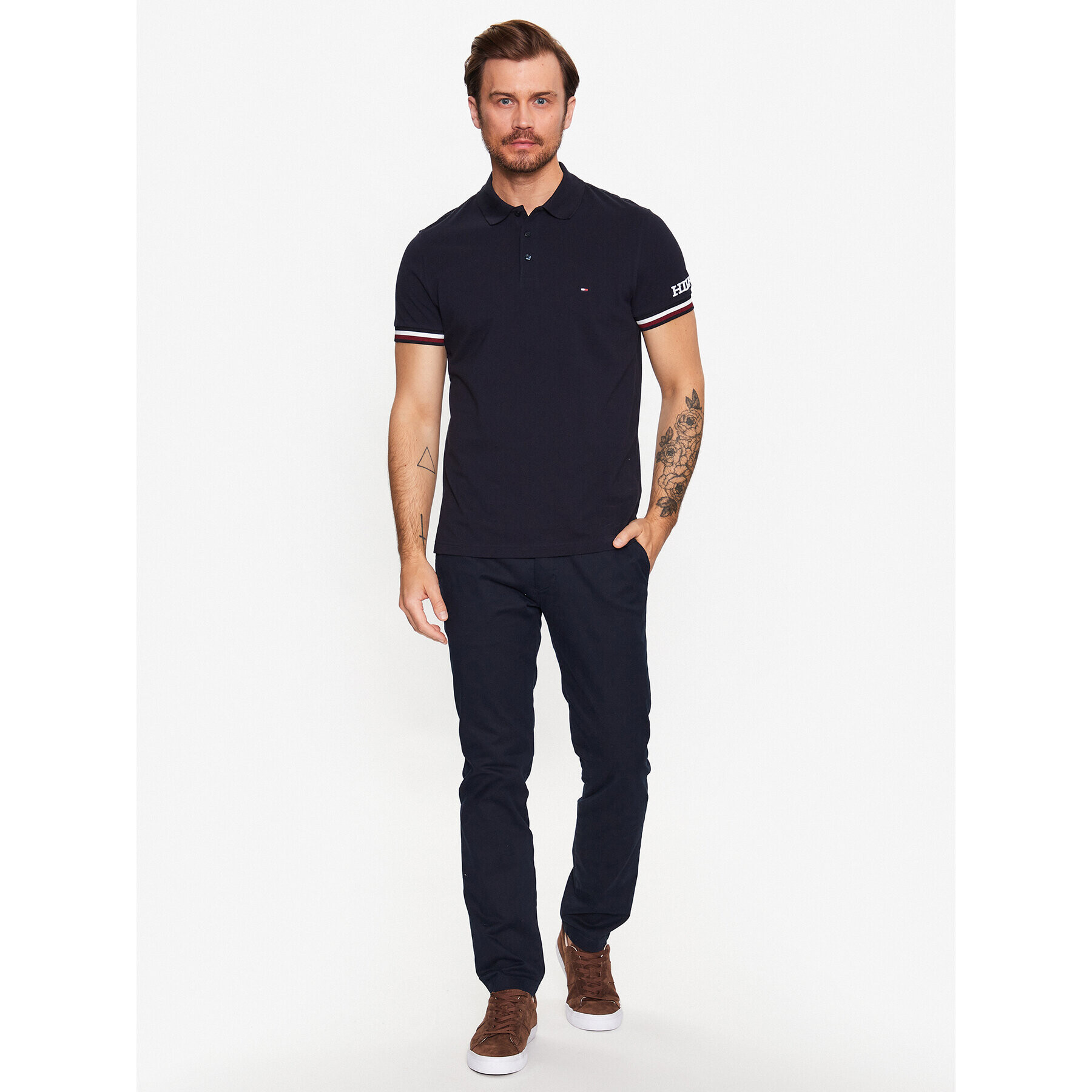 Tommy Hilfiger Polokošeľa MW0MW31549 Tmavomodrá Slim Fit - Pepit.sk