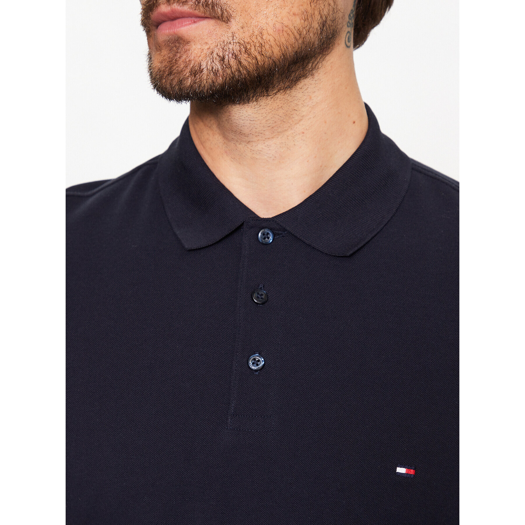 Tommy Hilfiger Polokošeľa MW0MW31549 Tmavomodrá Slim Fit - Pepit.sk