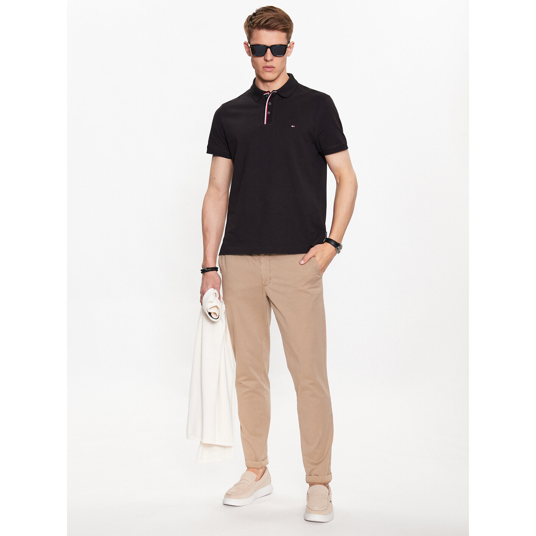 Tommy Hilfiger Polokošeľa MW0MW31558 Čierna Regular Fit - Pepit.sk