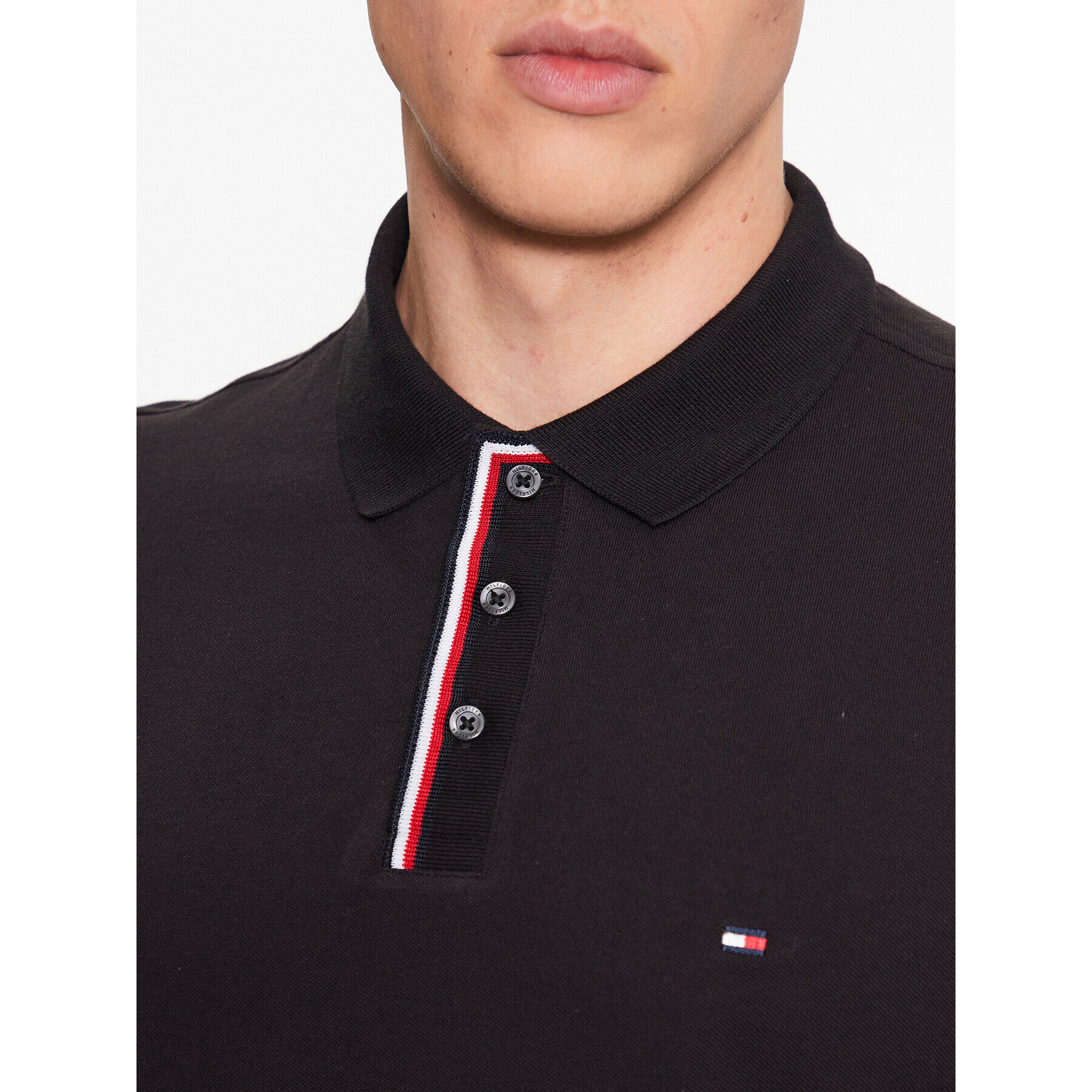 Tommy Hilfiger Polokošeľa MW0MW31558 Čierna Regular Fit - Pepit.sk