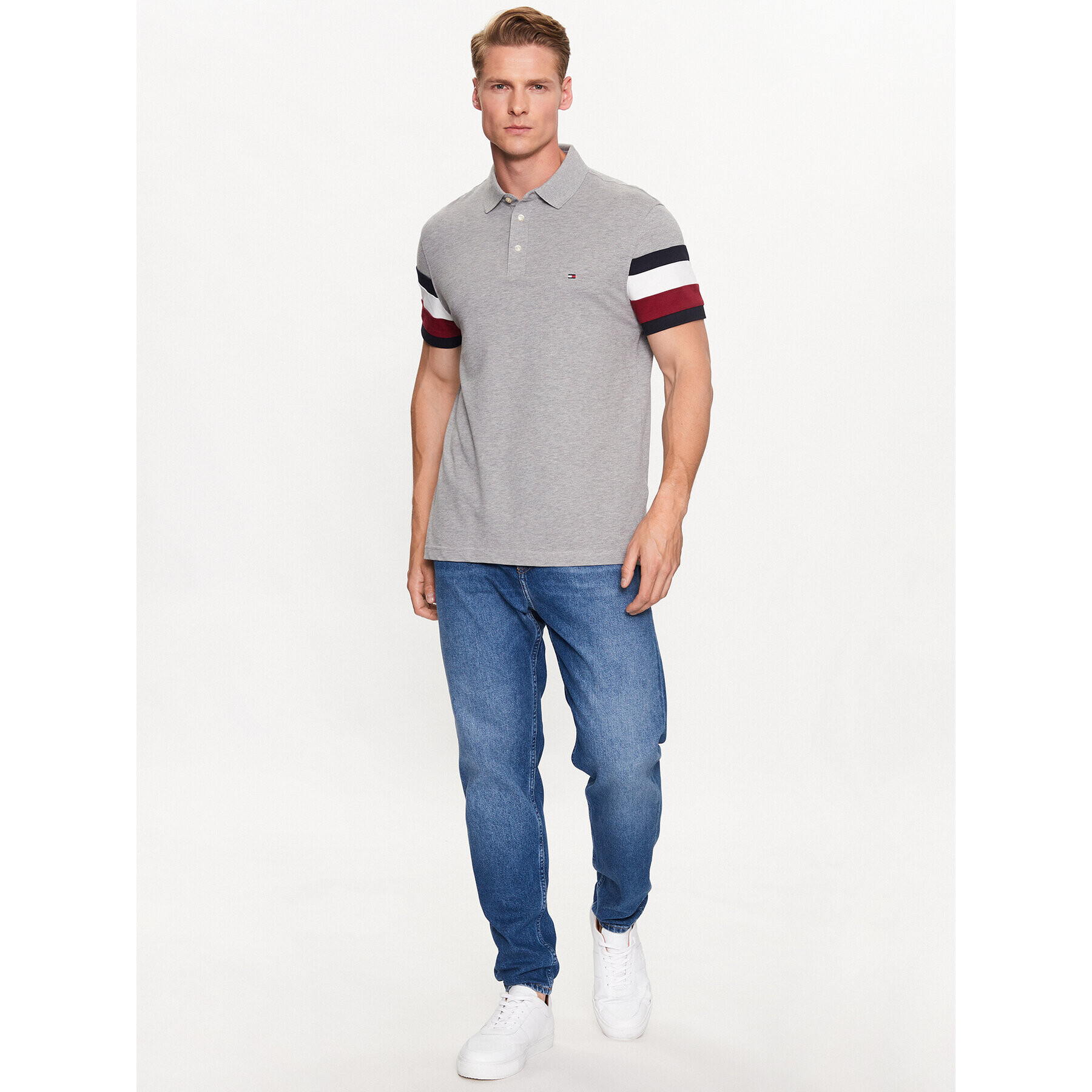 Tommy Hilfiger Polokošeľa MW0MW31675 Sivá Slim Fit - Pepit.sk