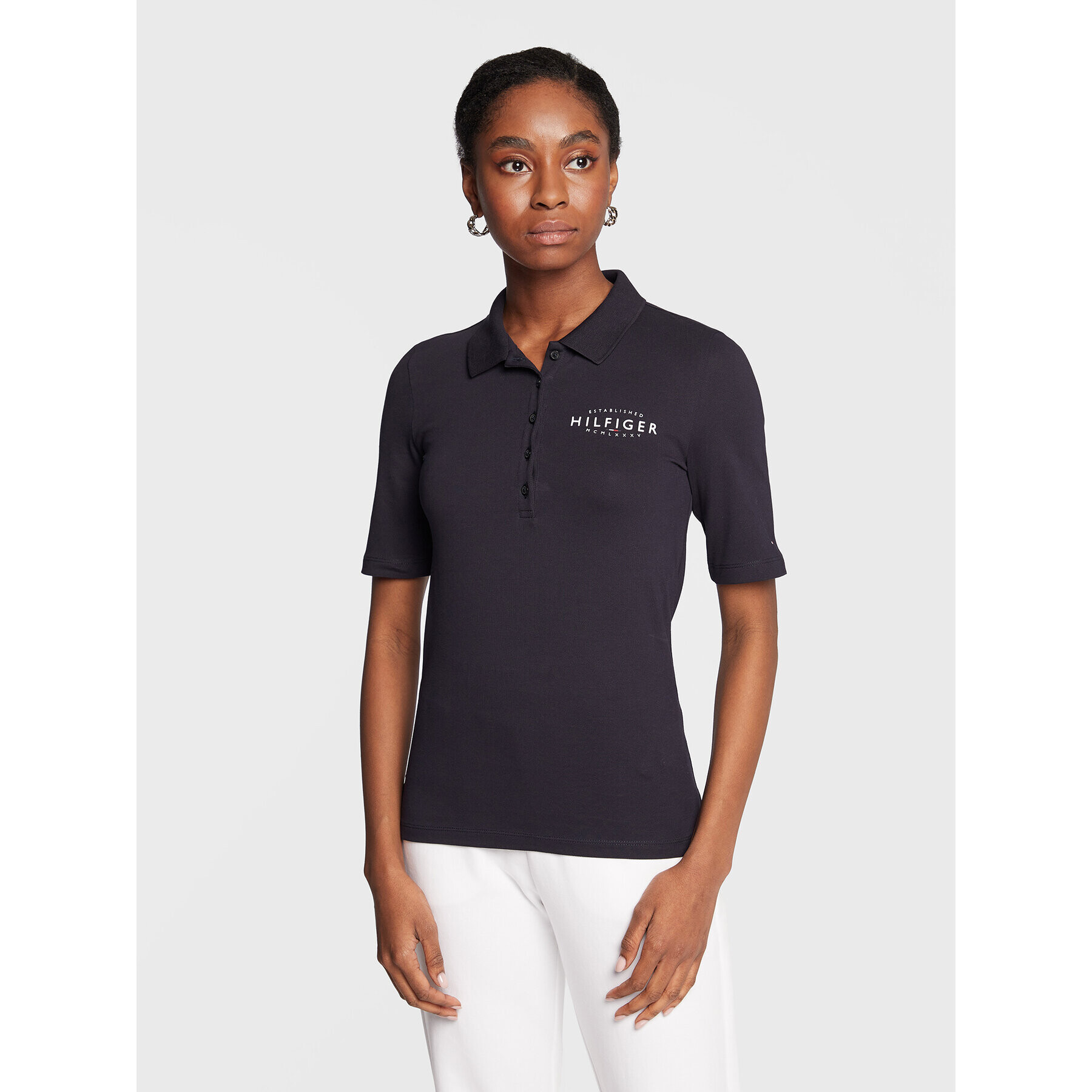 Tommy Hilfiger Polokošeľa New Branded WW0WW36058 Tmavomodrá Slim Fit - Pepit.sk