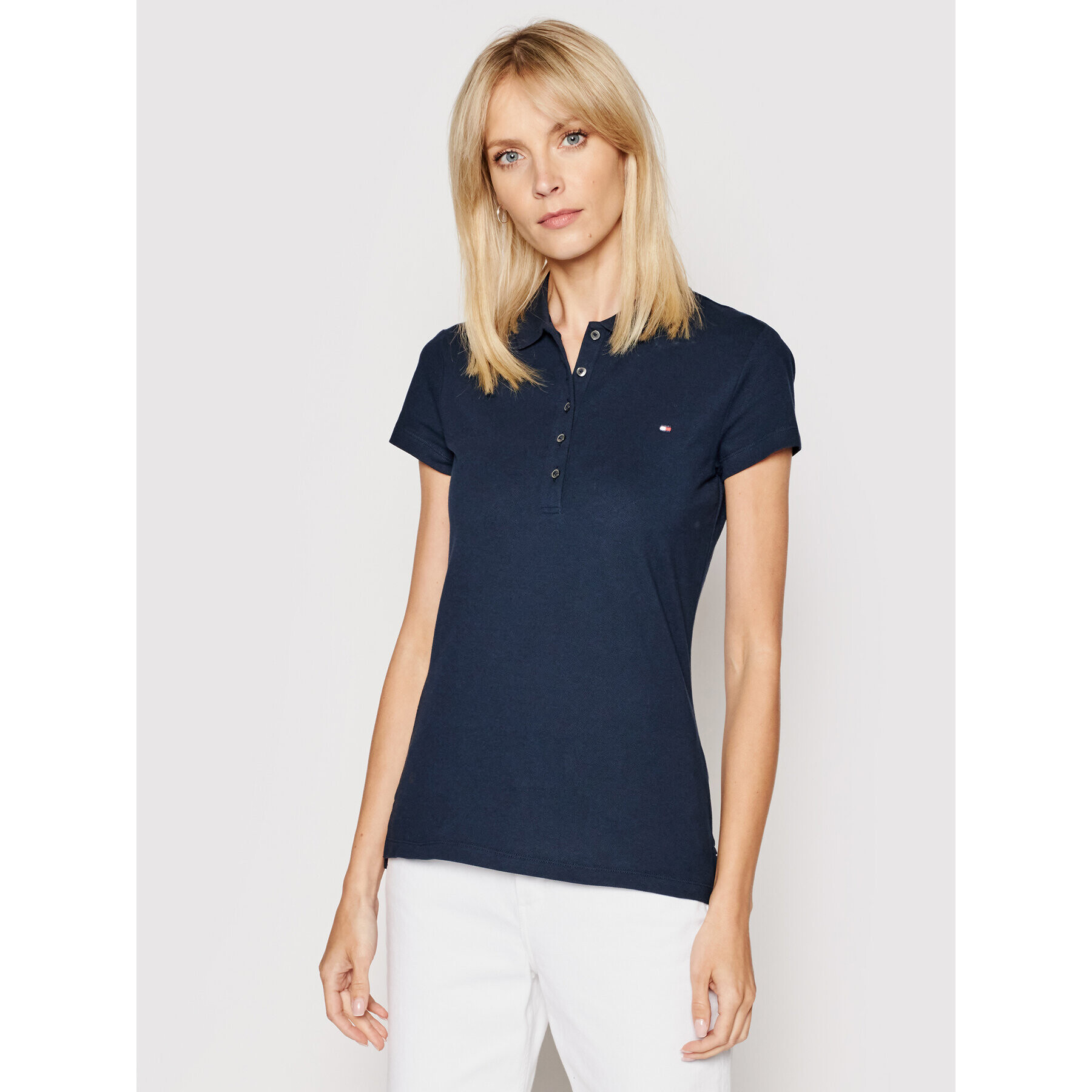 Tommy Hilfiger Polokošeľa New Chaira 1M57636661 Tmavomodrá Slim Fit - Pepit.sk