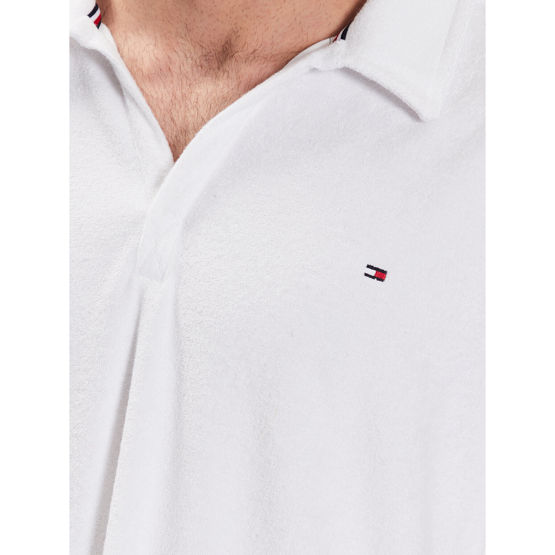 Tommy Hilfiger Polokošeľa Terry UM0UM02789 Biela Regular Fit - Pepit.sk