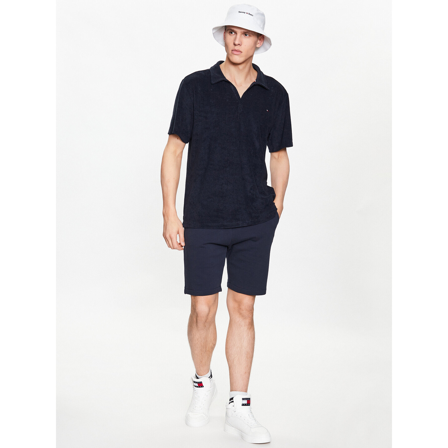 Tommy Hilfiger Polokošeľa Terry UM0UM02789 Tmavomodrá Regular Fit - Pepit.sk