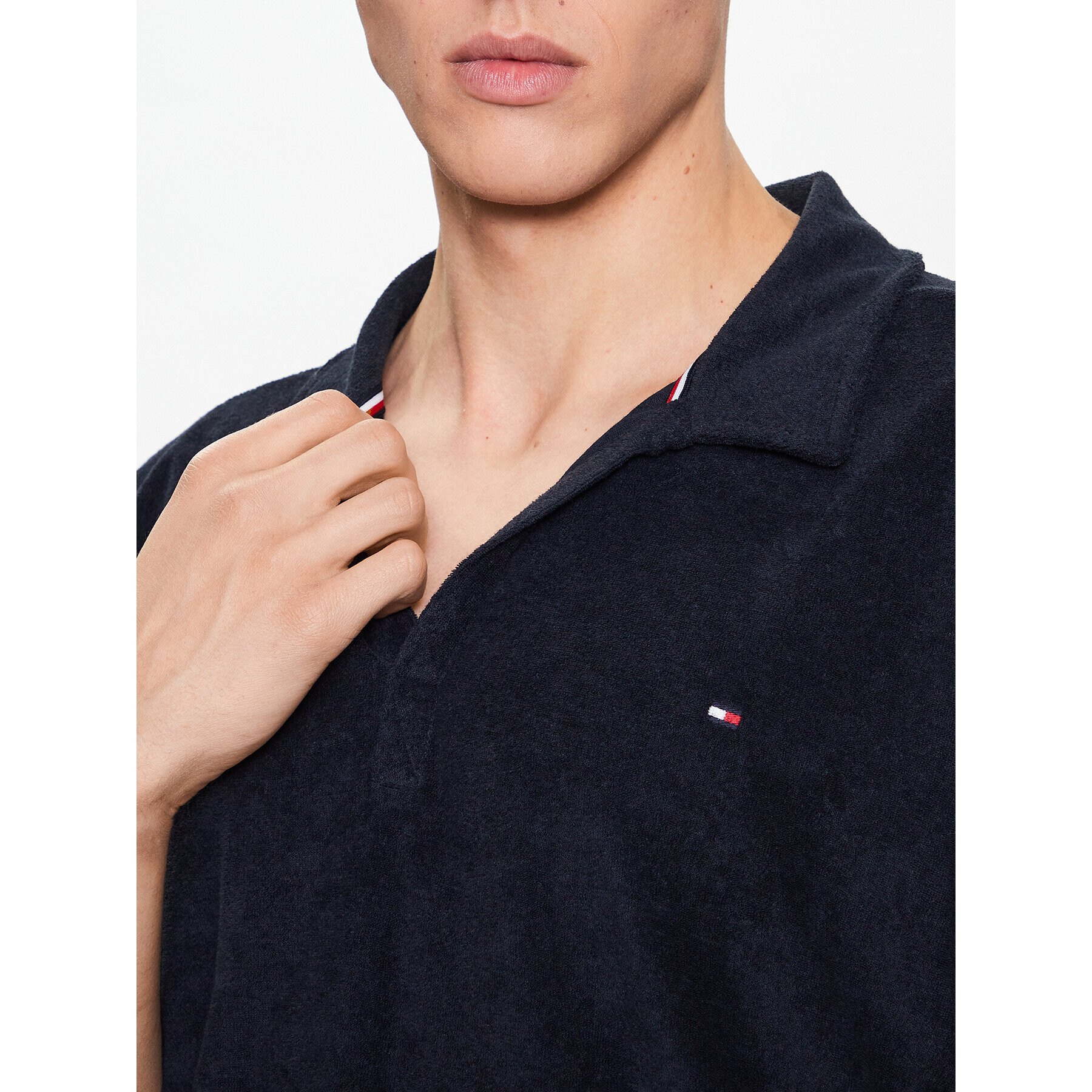 Tommy Hilfiger Polokošeľa Terry UM0UM02789 Tmavomodrá Regular Fit - Pepit.sk