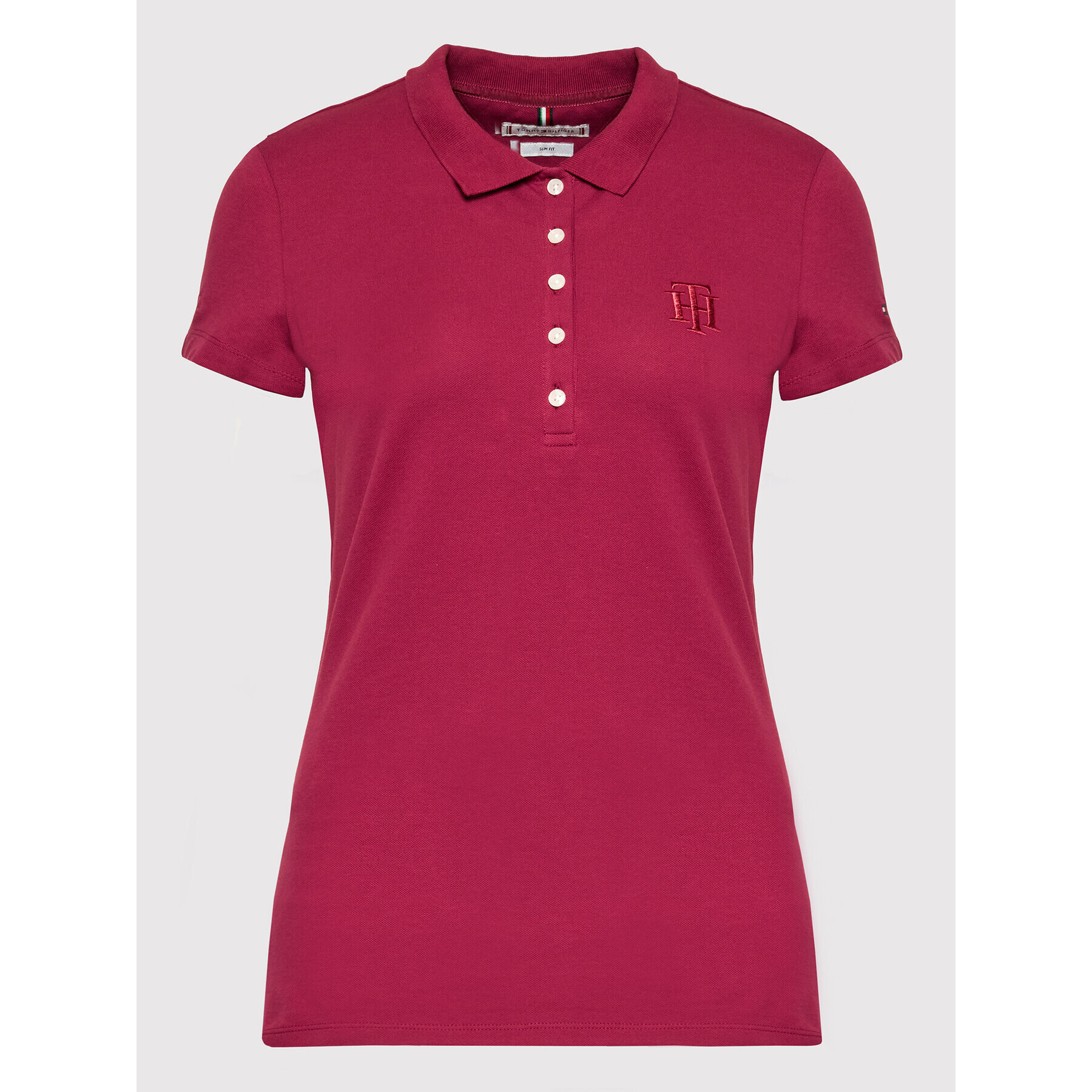 Tommy Hilfiger Polokošeľa Th WW0WW33015 Ružová Slim Fit - Pepit.sk