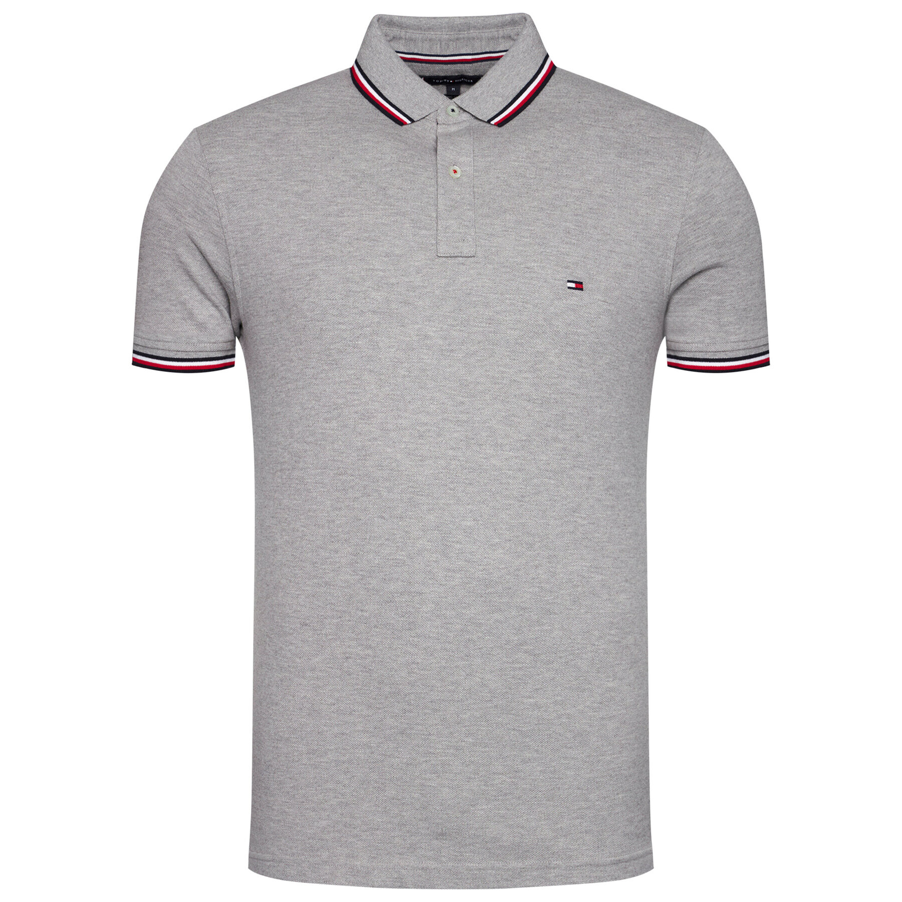 Tommy Hilfiger Polokošeľa Tipped MW0MW13080 Sivá Slim Fit - Pepit.sk