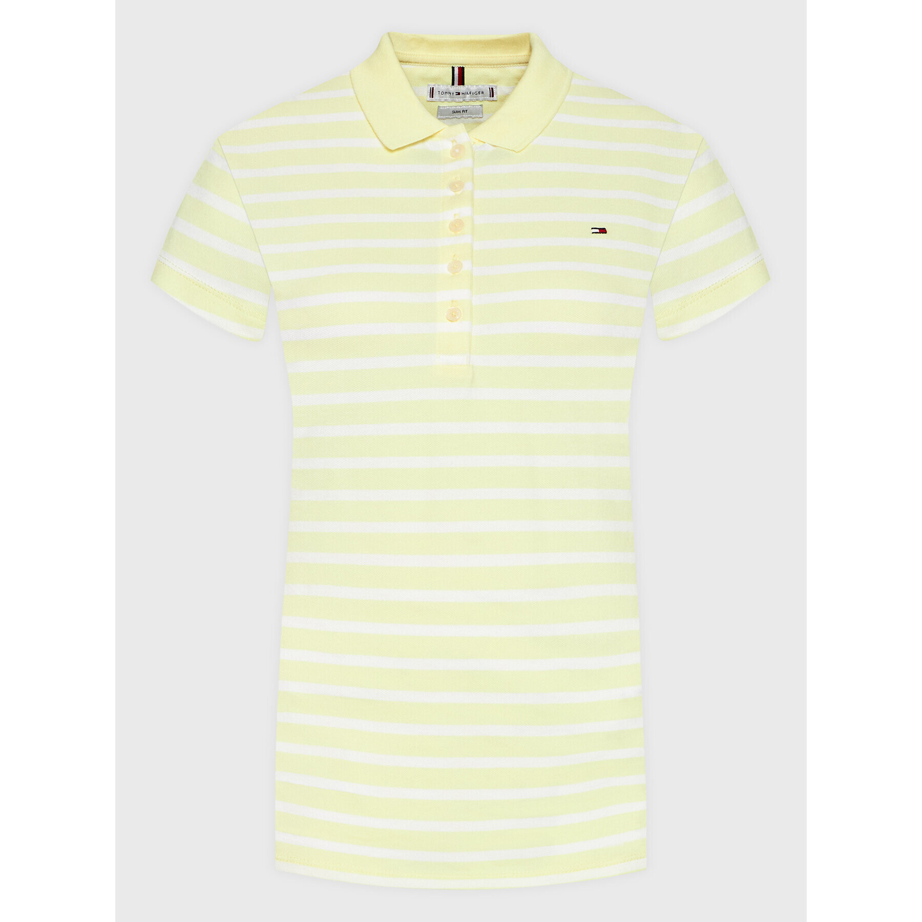 Tommy Hilfiger Polokošeľa WW0WW27151 Žltá Slim Fit - Pepit.sk